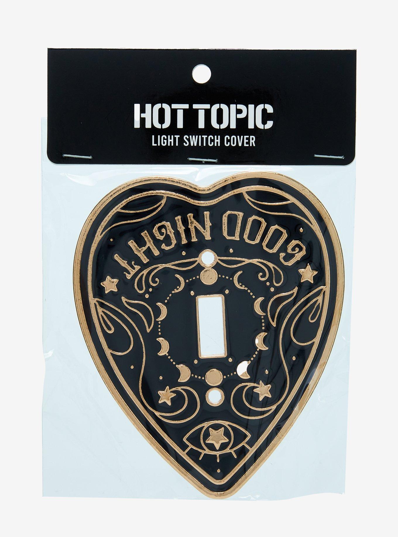 Spirit Board Planchette Black & Gold Light Switch Cover, , alternate
