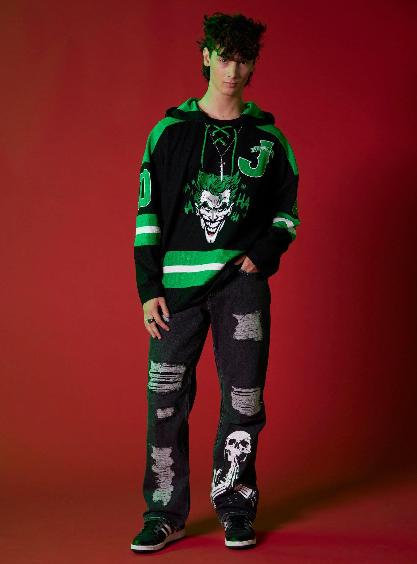 DC Comics Batman The Joker Hooded Hockey Jersey, , hi-res