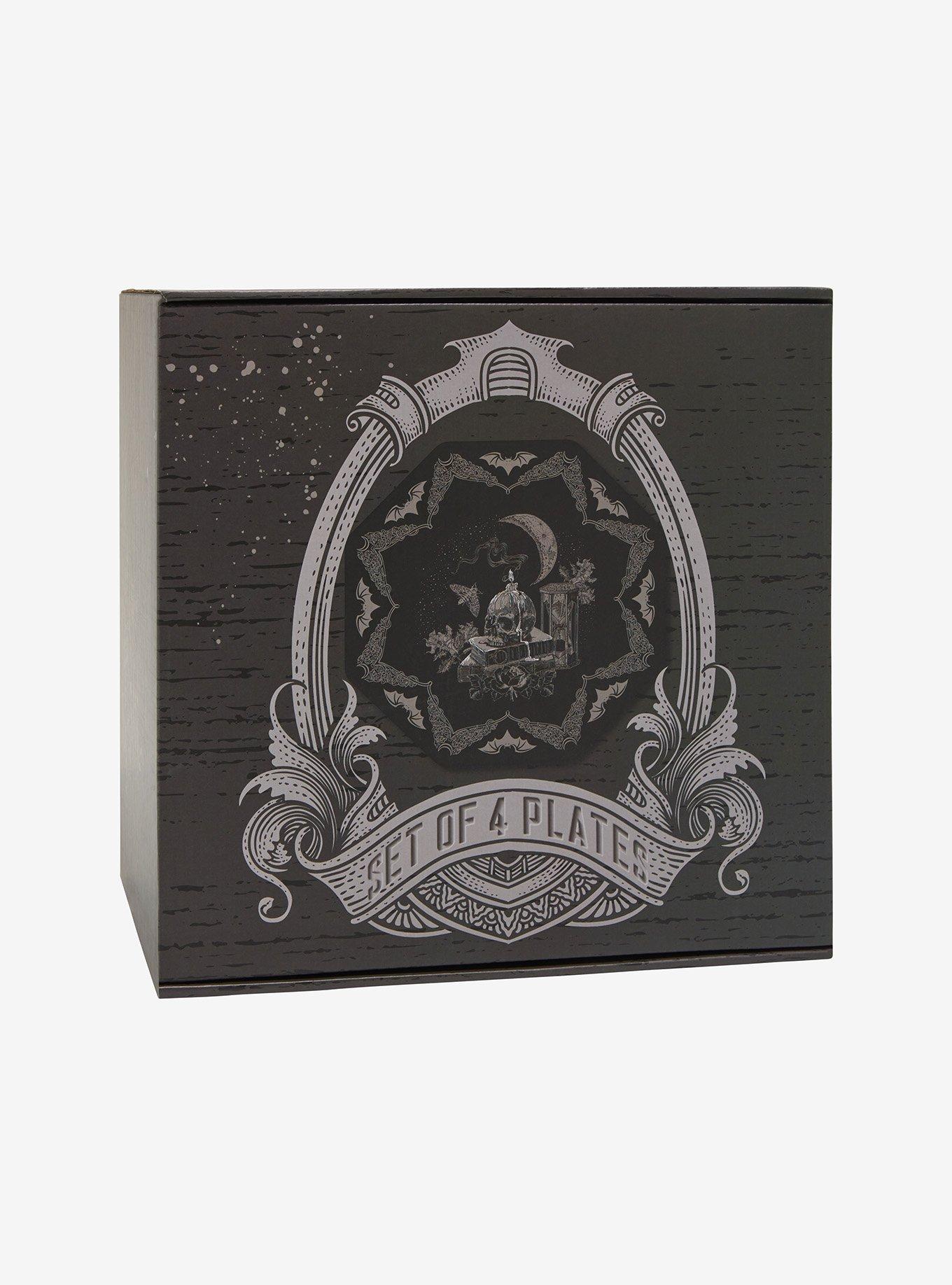 Gothic Bat & Skull Plate Set, , alternate