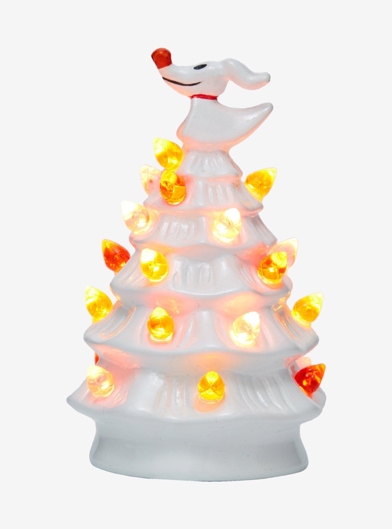 The Nightmare Before Christmas Zero Light-Up Mini Ceramic Tree, , hi-res