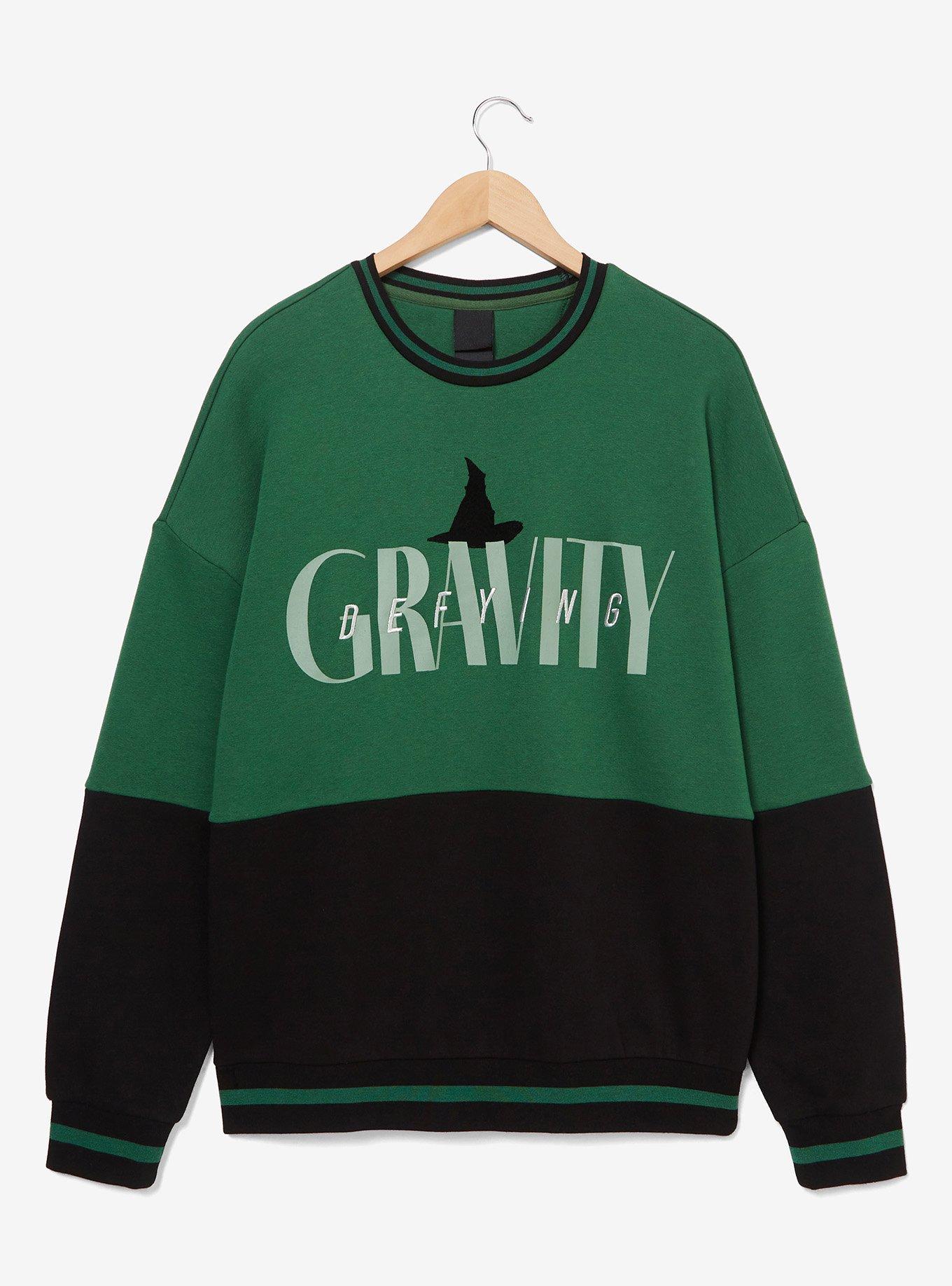 Wicked Defying Gravity Women's Panel Crewneck — BoxLunch Exclusive, , hi-res