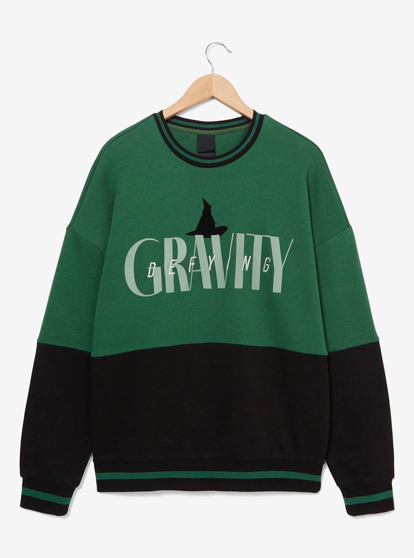 Wicked Defying Gravity Women's Panel Crewneck — BoxLunch Exclusive, MULTI, alternate