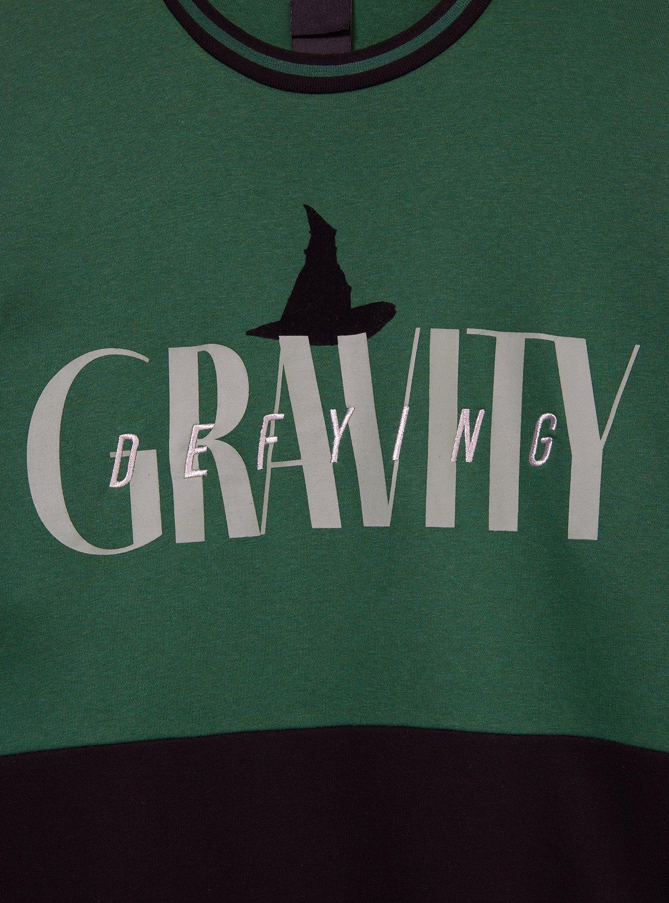 Wicked Defying Gravity Women's Panel Crewneck — BoxLunch Exclusive, MULTI, alternate