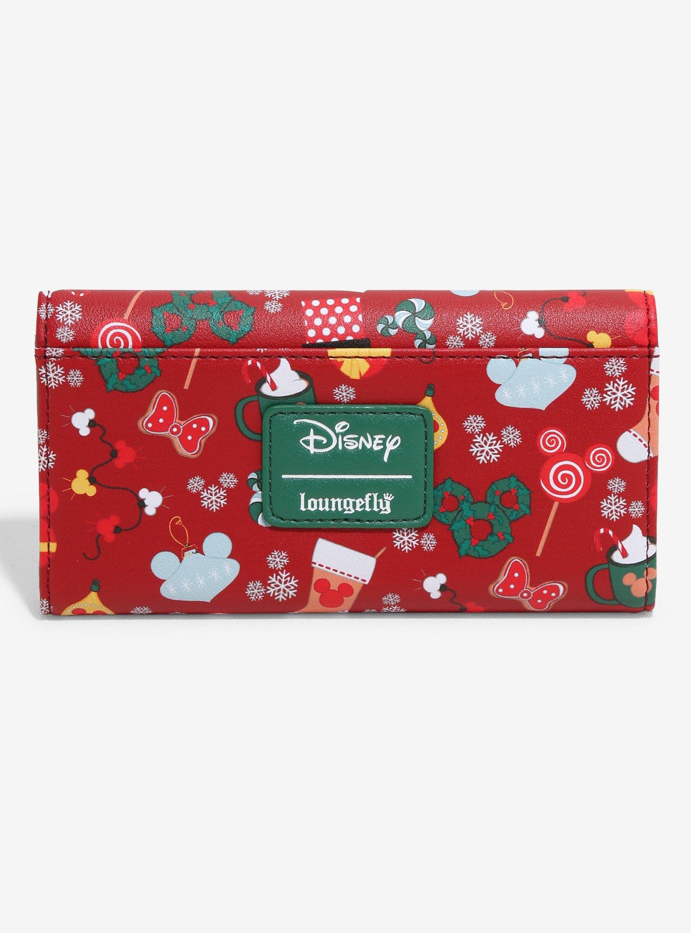 Loungefly Disney Mickey Mouse Holiday Sweets & Treats Flap Wallet Hot Topic Exclusive, , alternate