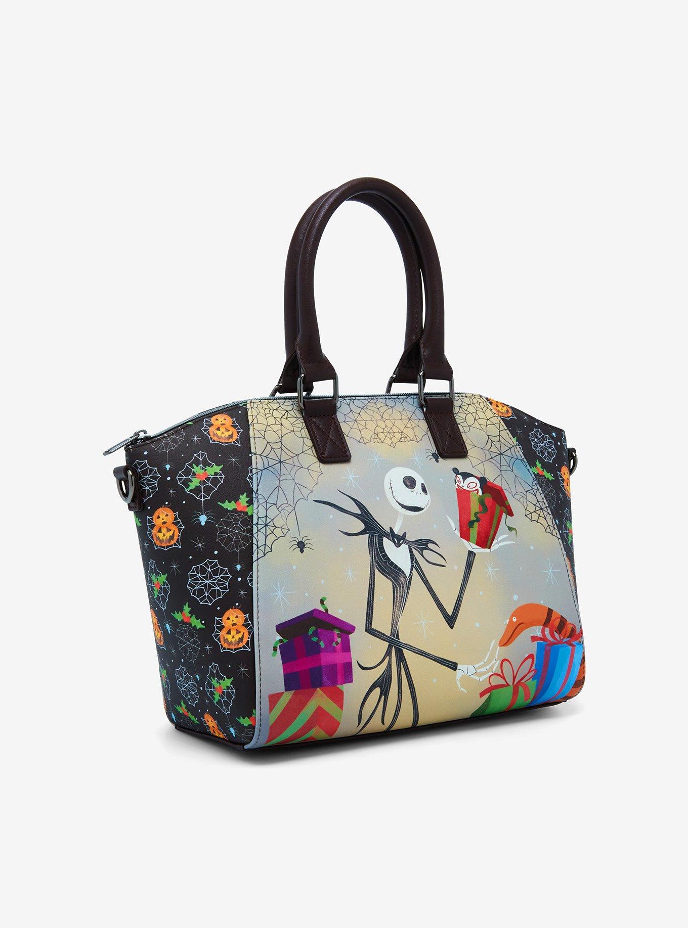 Loungefly The Nightmare Before Christmas Jack Presents Satchel Bag Hot Topic Exclusive, , alternate