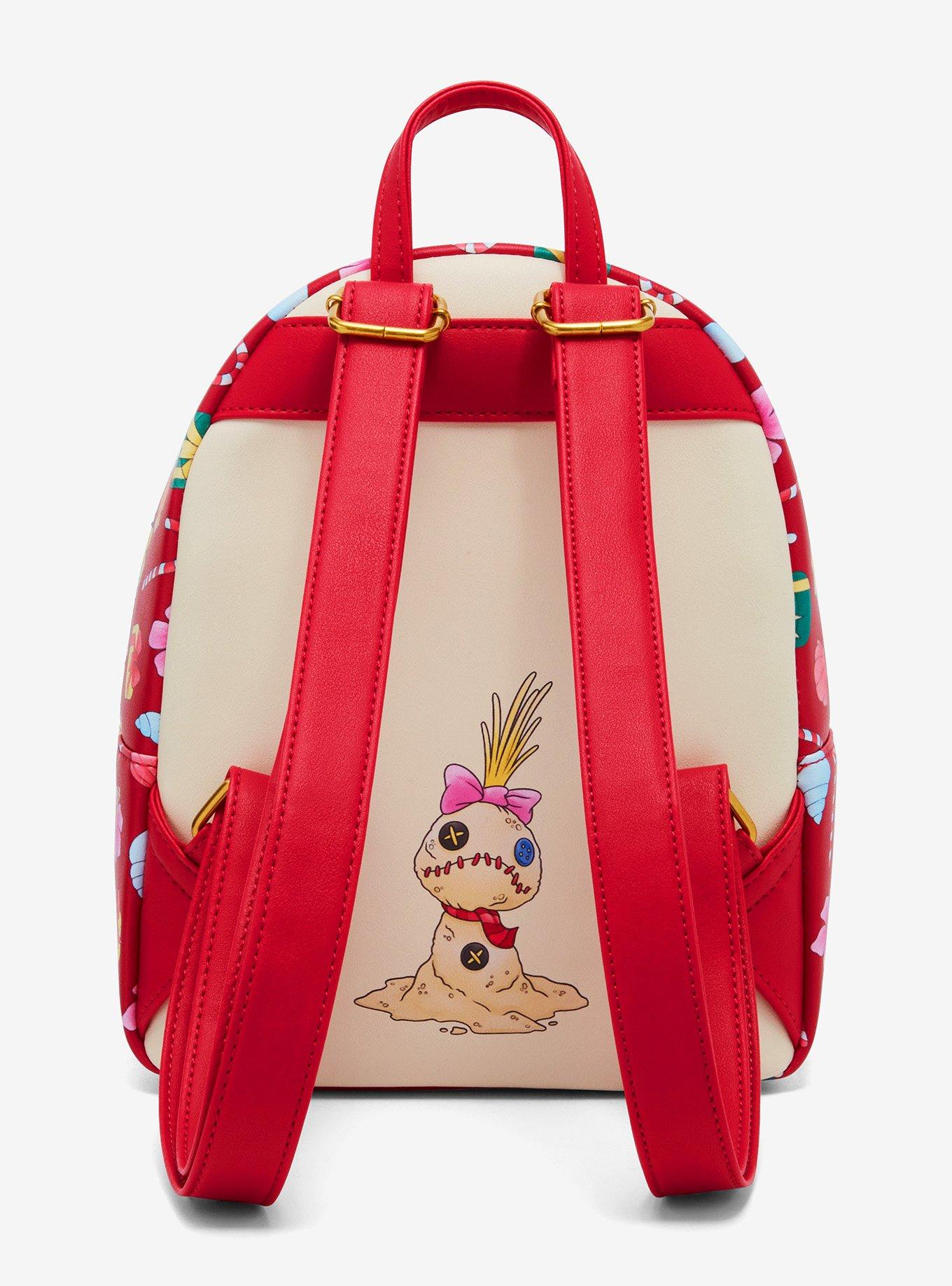 Loungefly Disney Stitch & Angel Holiday Tree Mini Backpack Hot Topic Exclusive, , alternate
