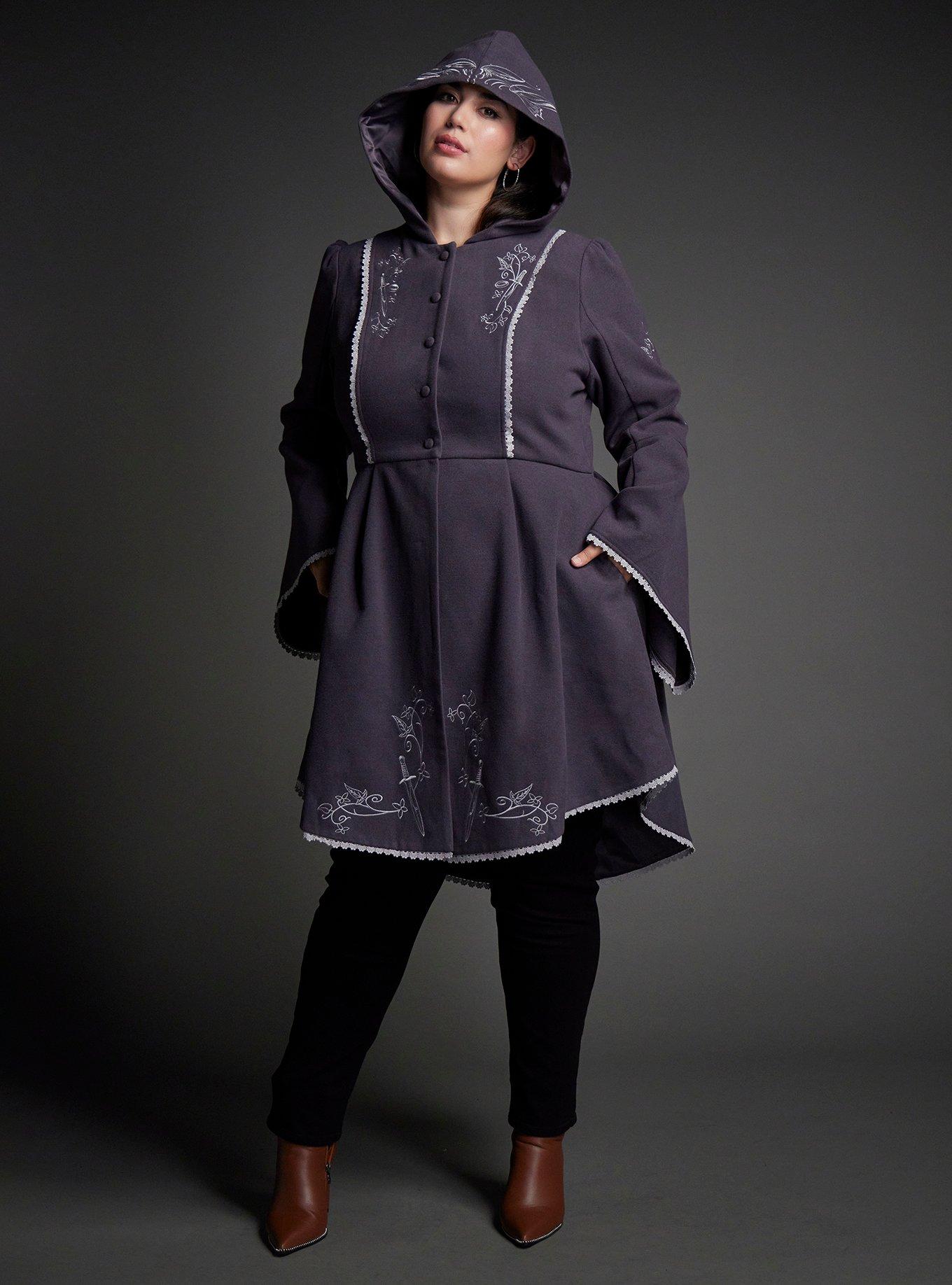 Her Universe The Lord Of The Rings Arwen Bell Sleeve Coat Plus Size Her Universe Exclusive, , hi-res