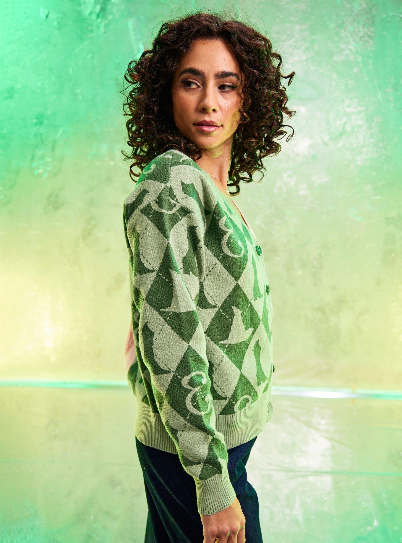 Her Universe Wicked Elphaba & Glinda Split Cardigan Her Universe Exclusive, MULTI, alternate