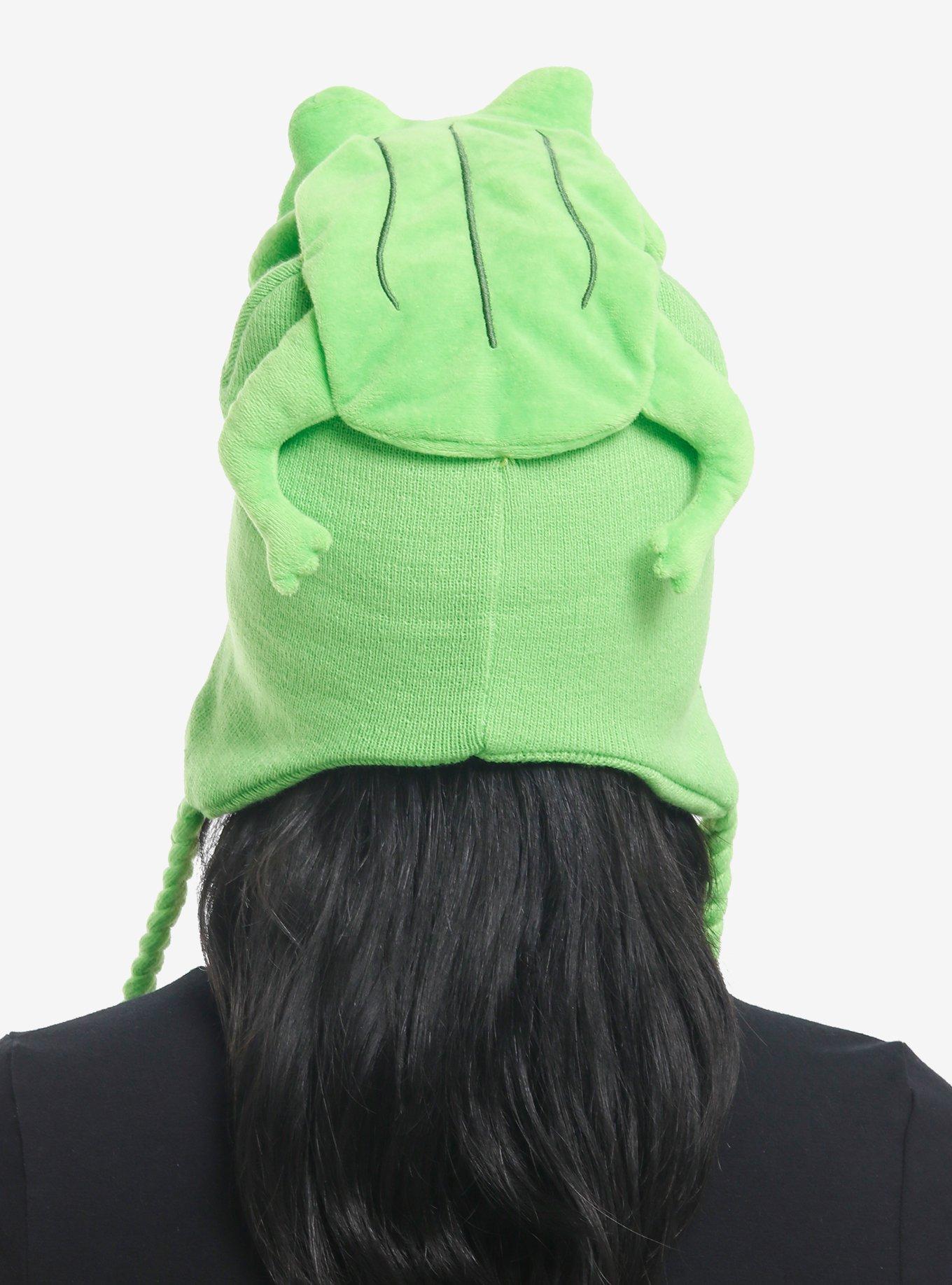 Kawaii Frog Plush Tassel Beanie, , hi-res