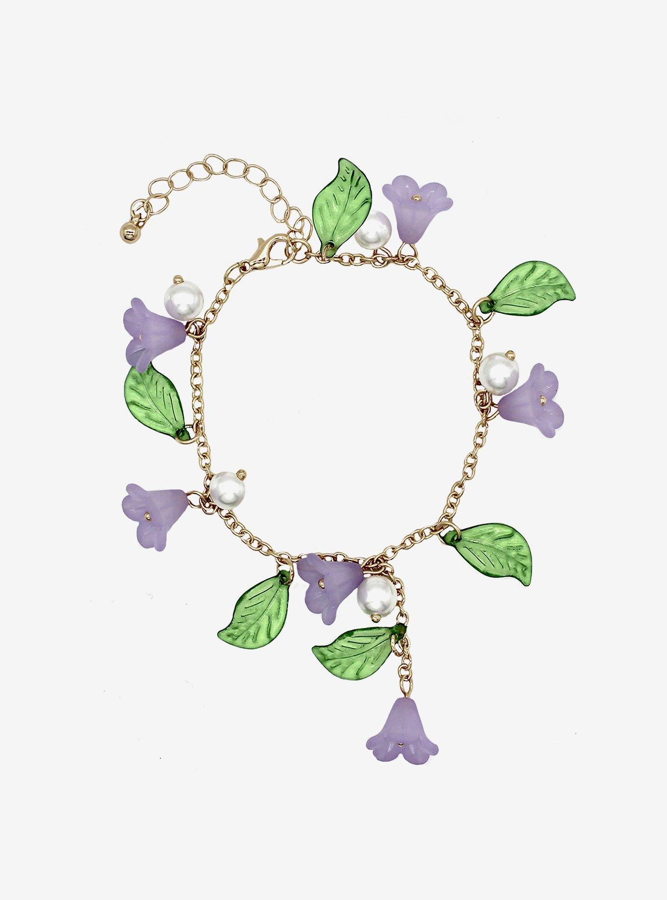 Bridgerton Wisteria Charm Bracelet, , alternate