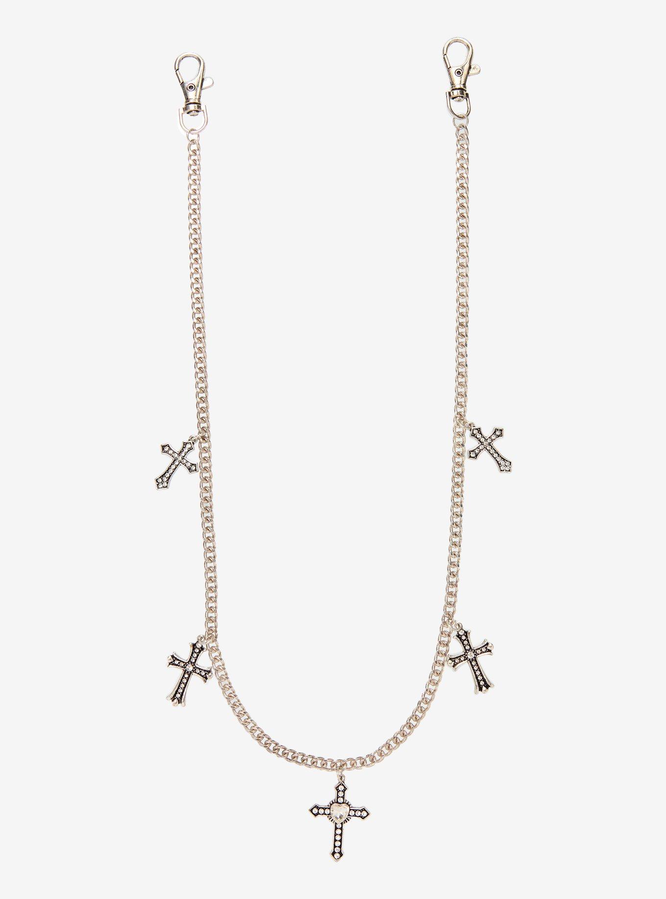 Silver Cross 24 Inch Wallet Chain, , hi-res