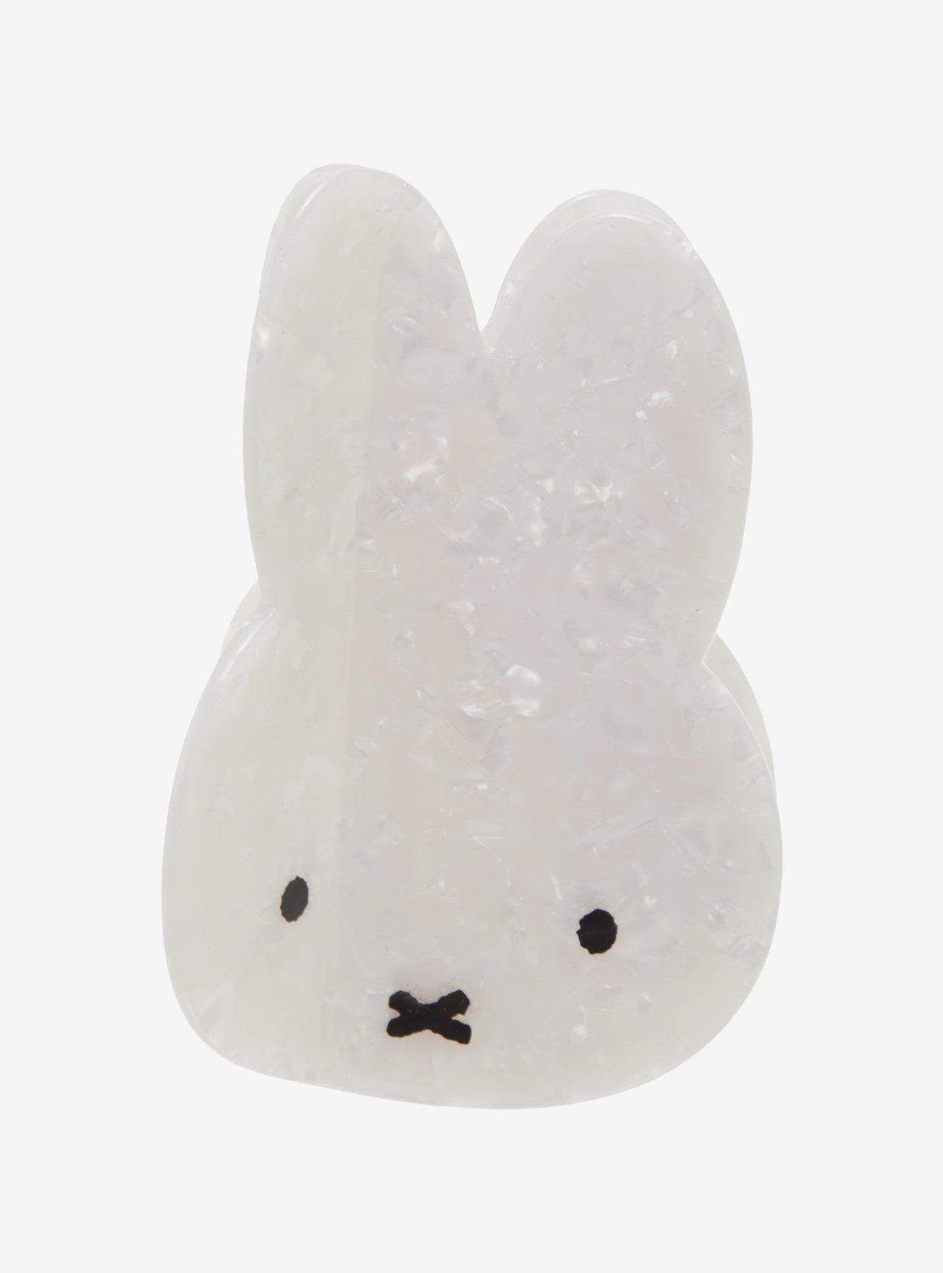 Miffy White Marble Claw Hair Clip