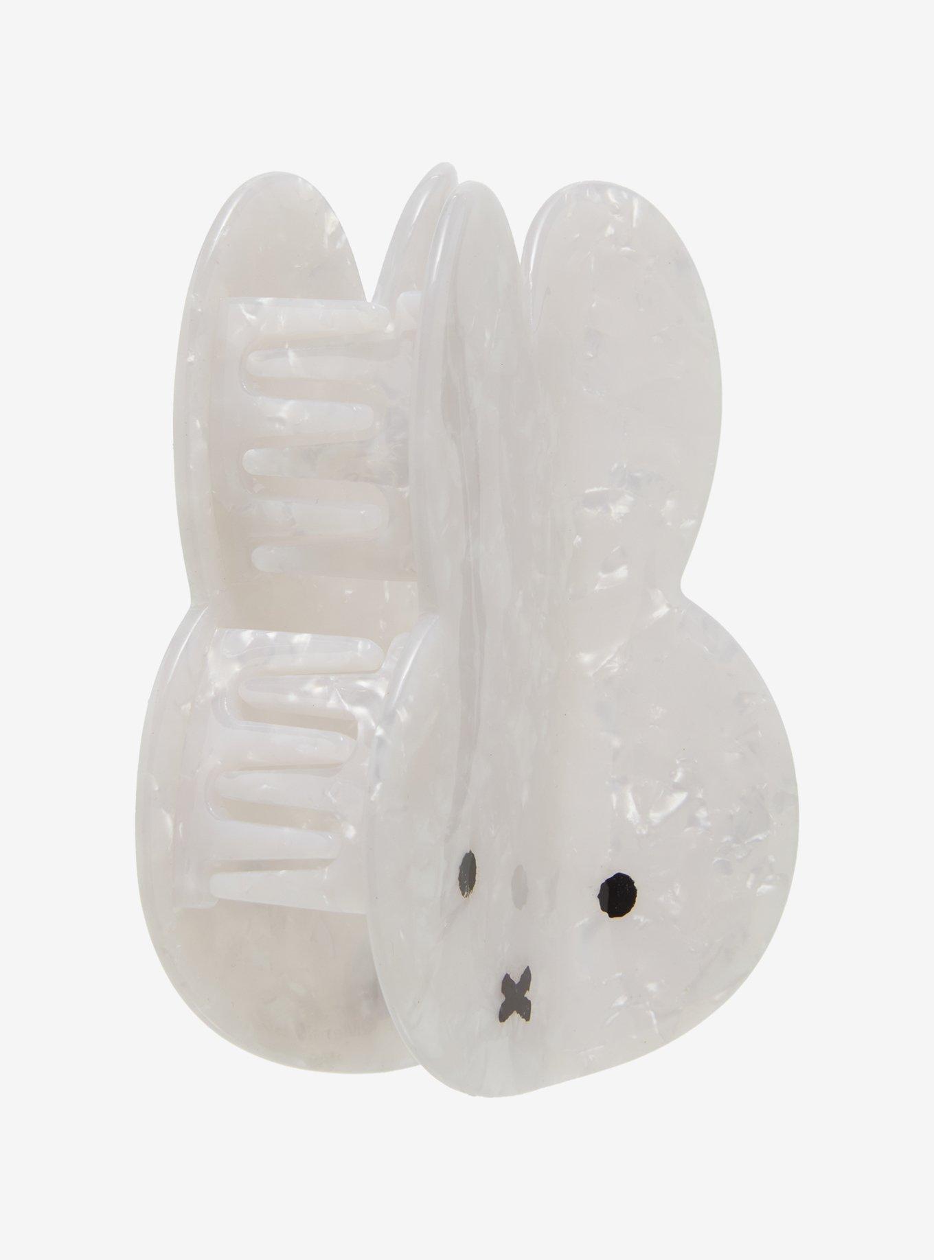 Miffy White Marble Claw Hair Clip, , alternate