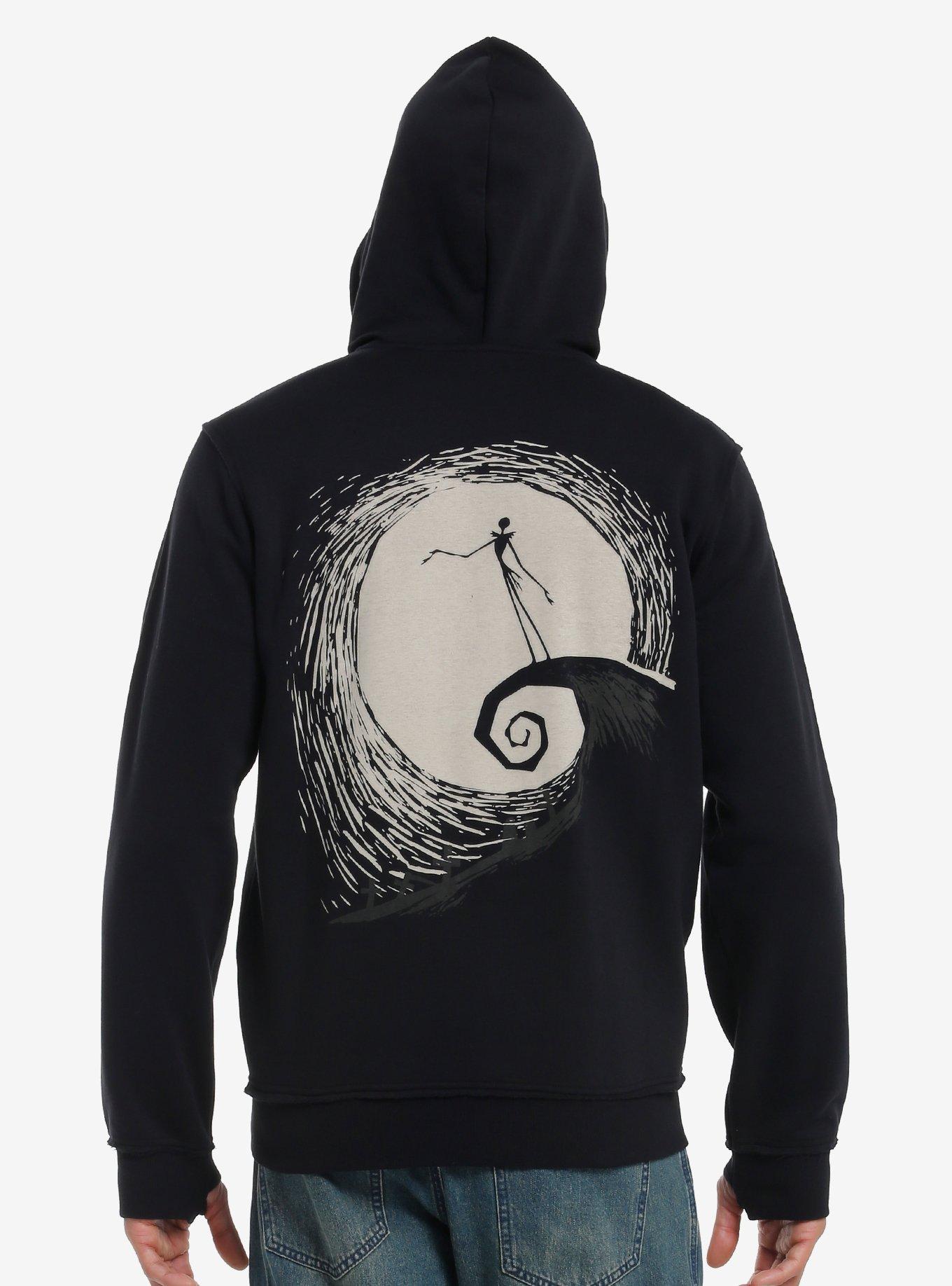 The Nightmare Before Christmas Jack & Zero Hoodie, BLACK, alternate