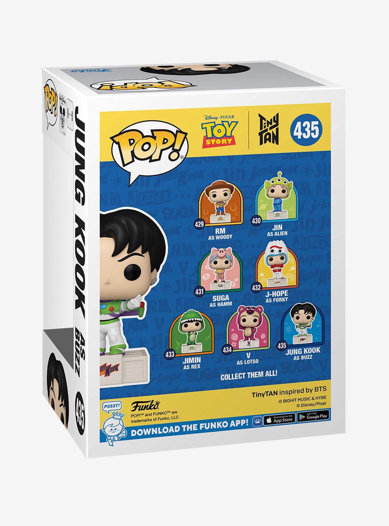 Funko Disney Pixar Toy Story X TinyTAN Pop! Jung Kook As Buzz Vinyl Figure, , alternate