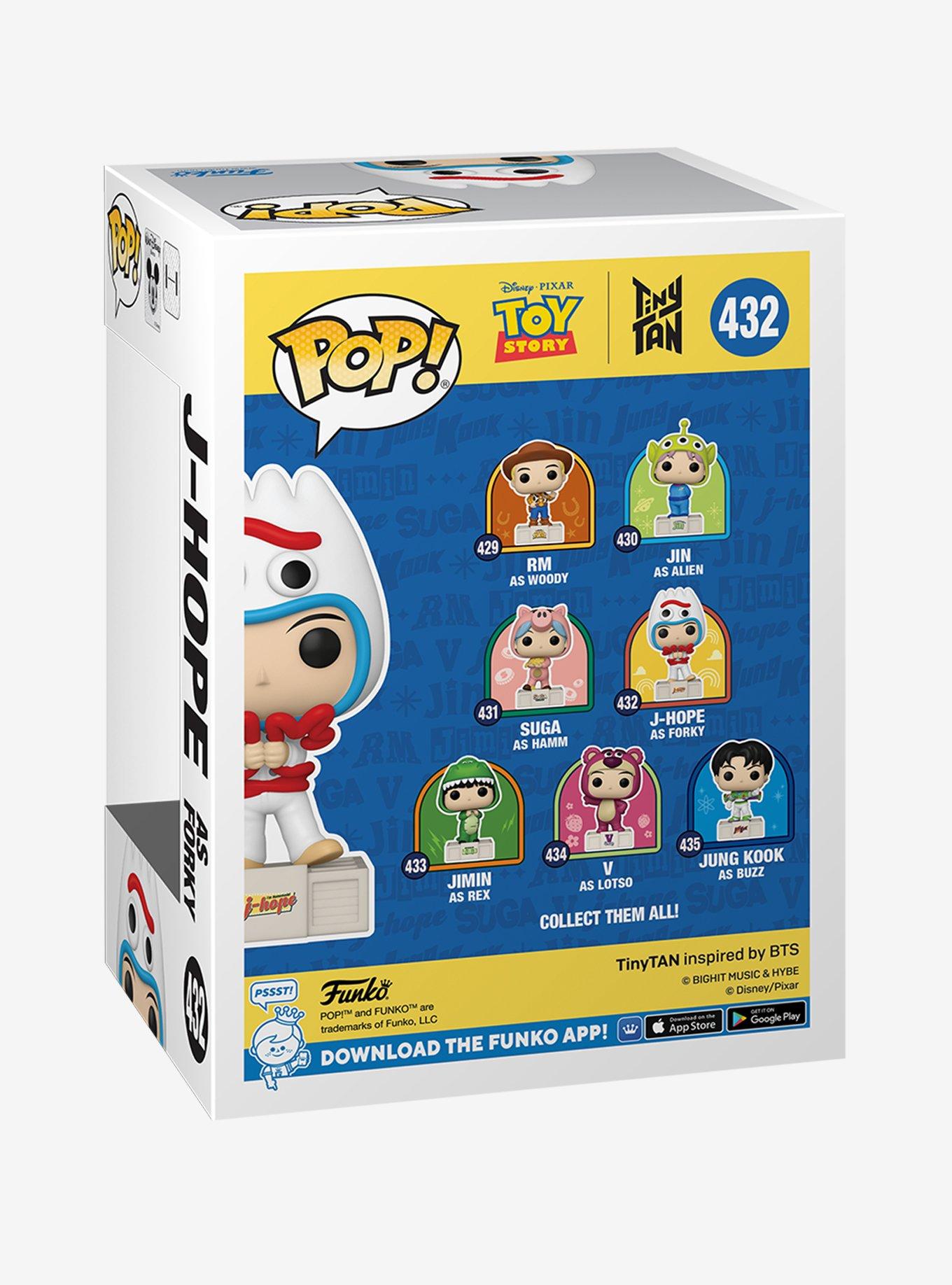 Funko Disney Pixar Toy Story X TinyTAN Pop! J-Hope As Forky Vinyl Figure, , alternate - view 3