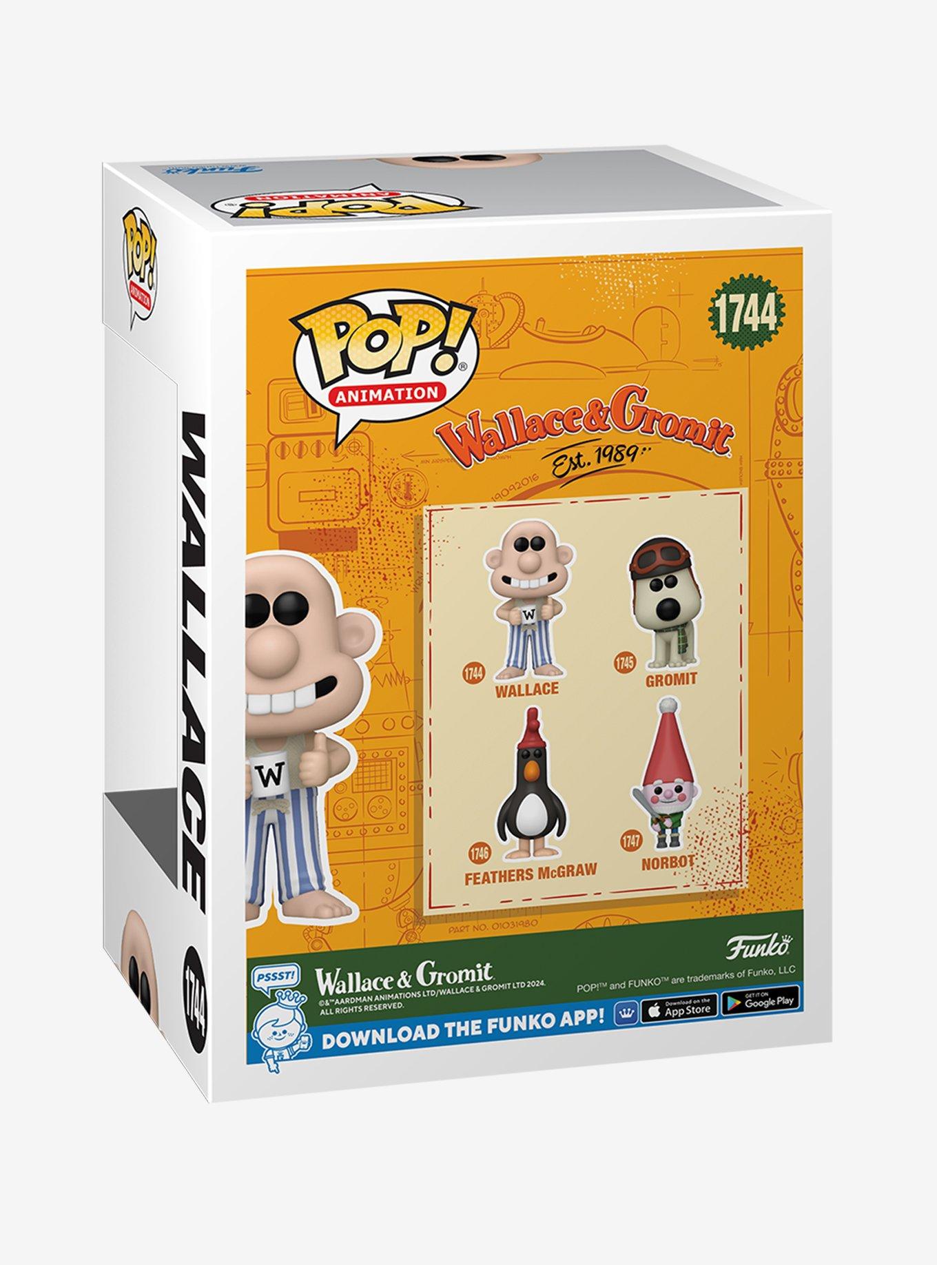 Funko Pop! Animation Wallace & Gromit Wallace Vinyl Figure, , alternate