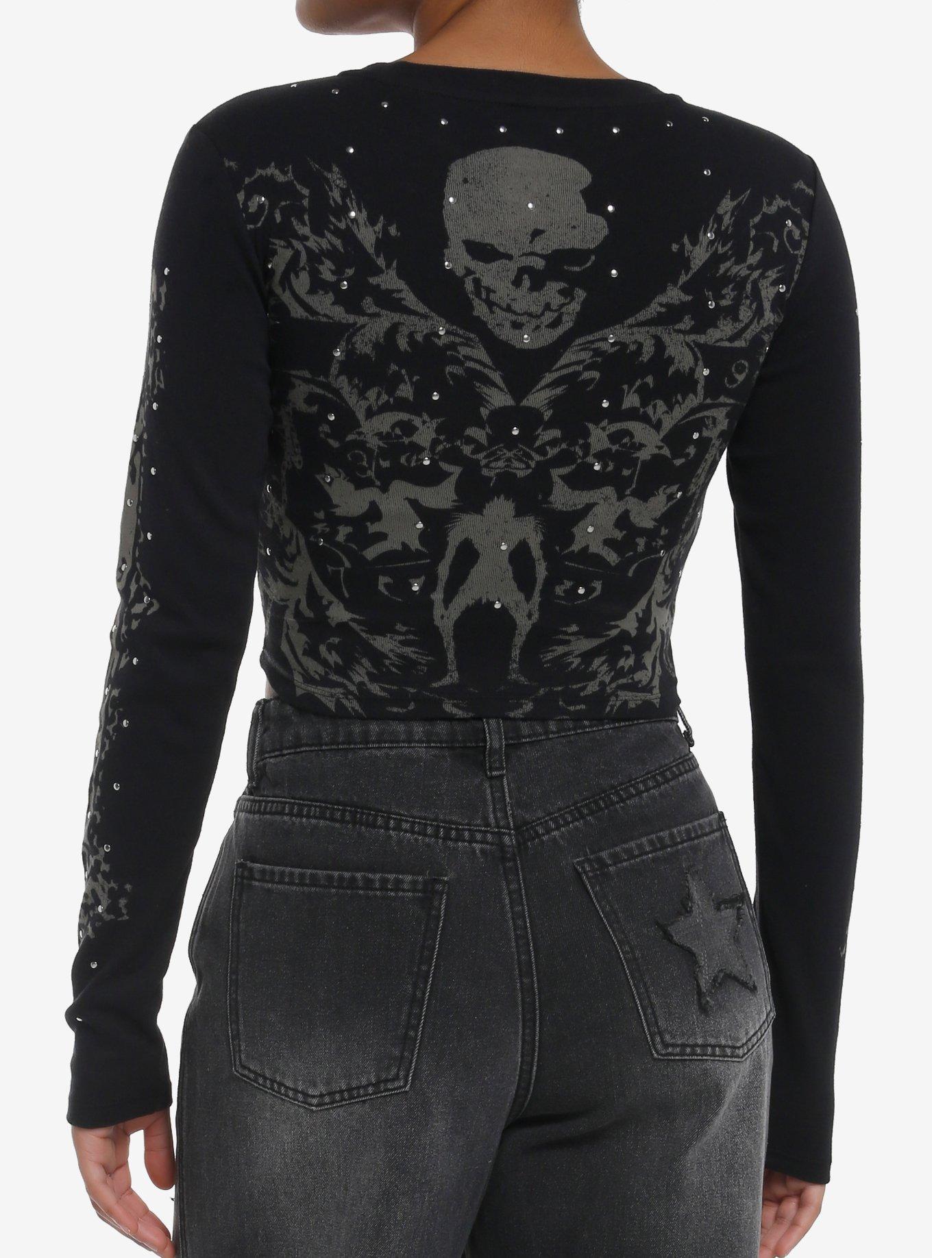 Death Note Misa Studded Girls Long-Sleeve Top, , alternate