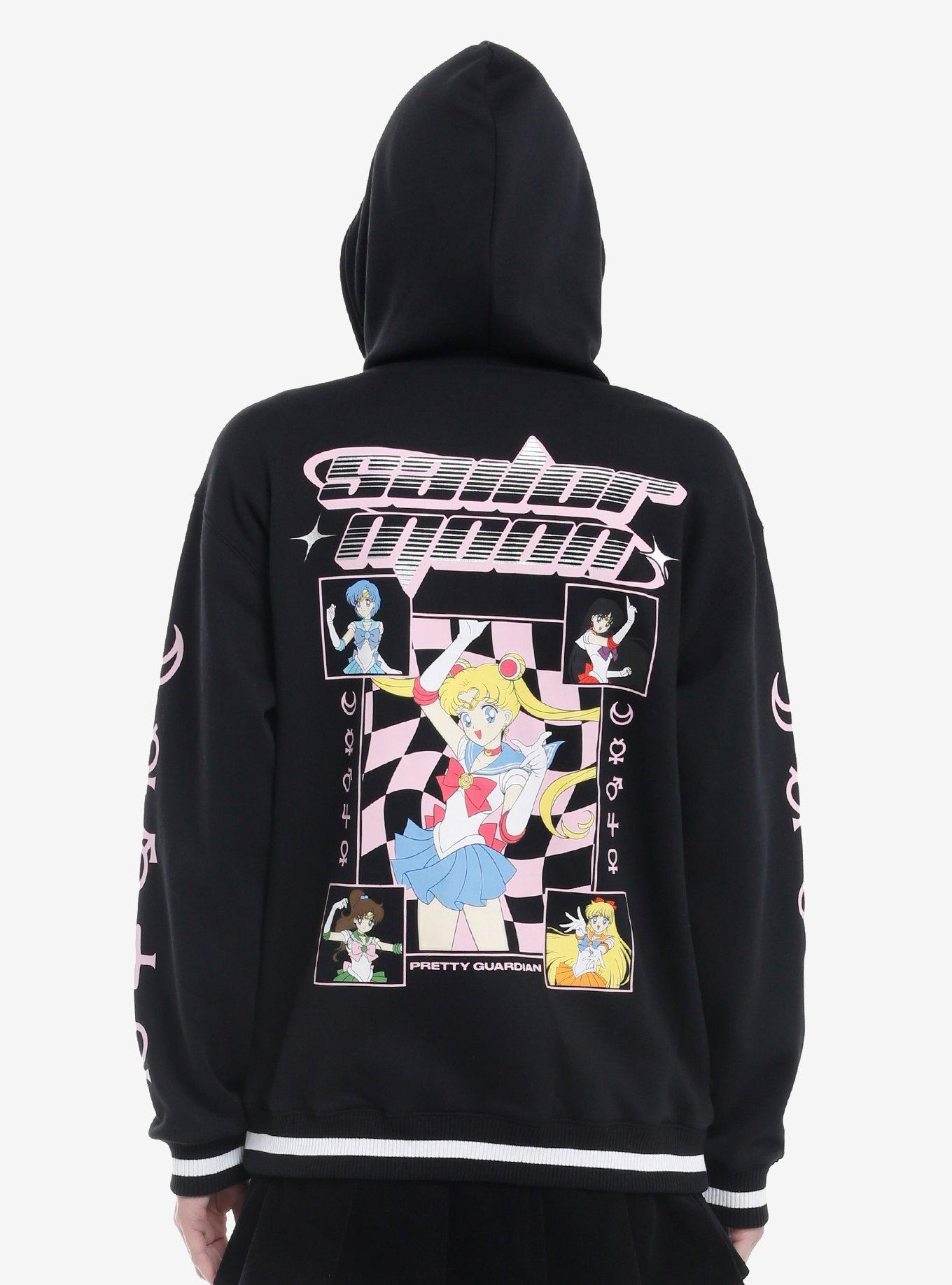 Pretty Guardian Sailor Moon Sailor Scouts Girls Hoodie, MULTI, alternate