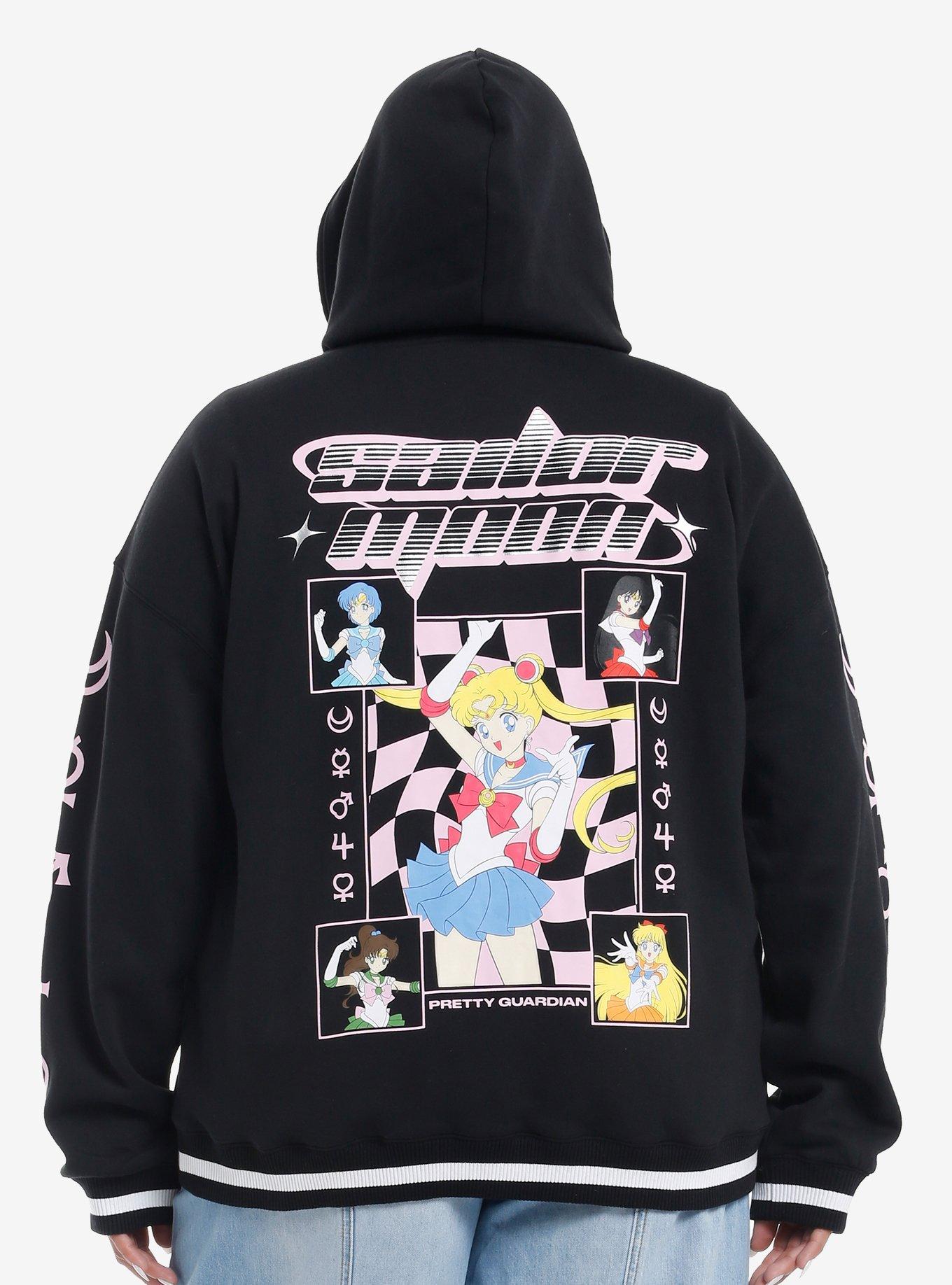 Pretty Guardian Sailor Moon Sailor Scouts Girls Hoodie Plus Size, , hi-res