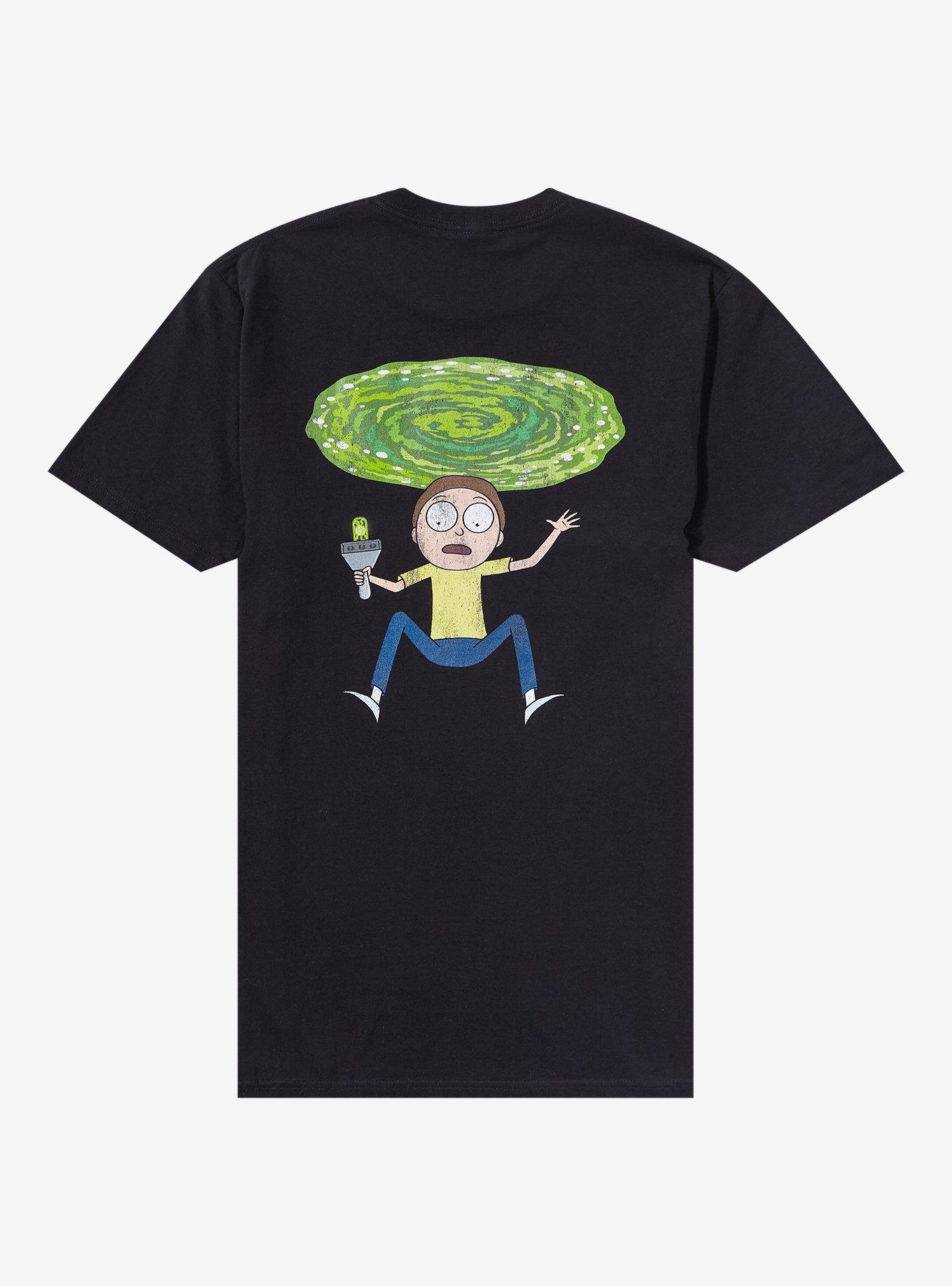 Rick And Morty Portal Two-Sided T-Shirt, BLACK, alternate