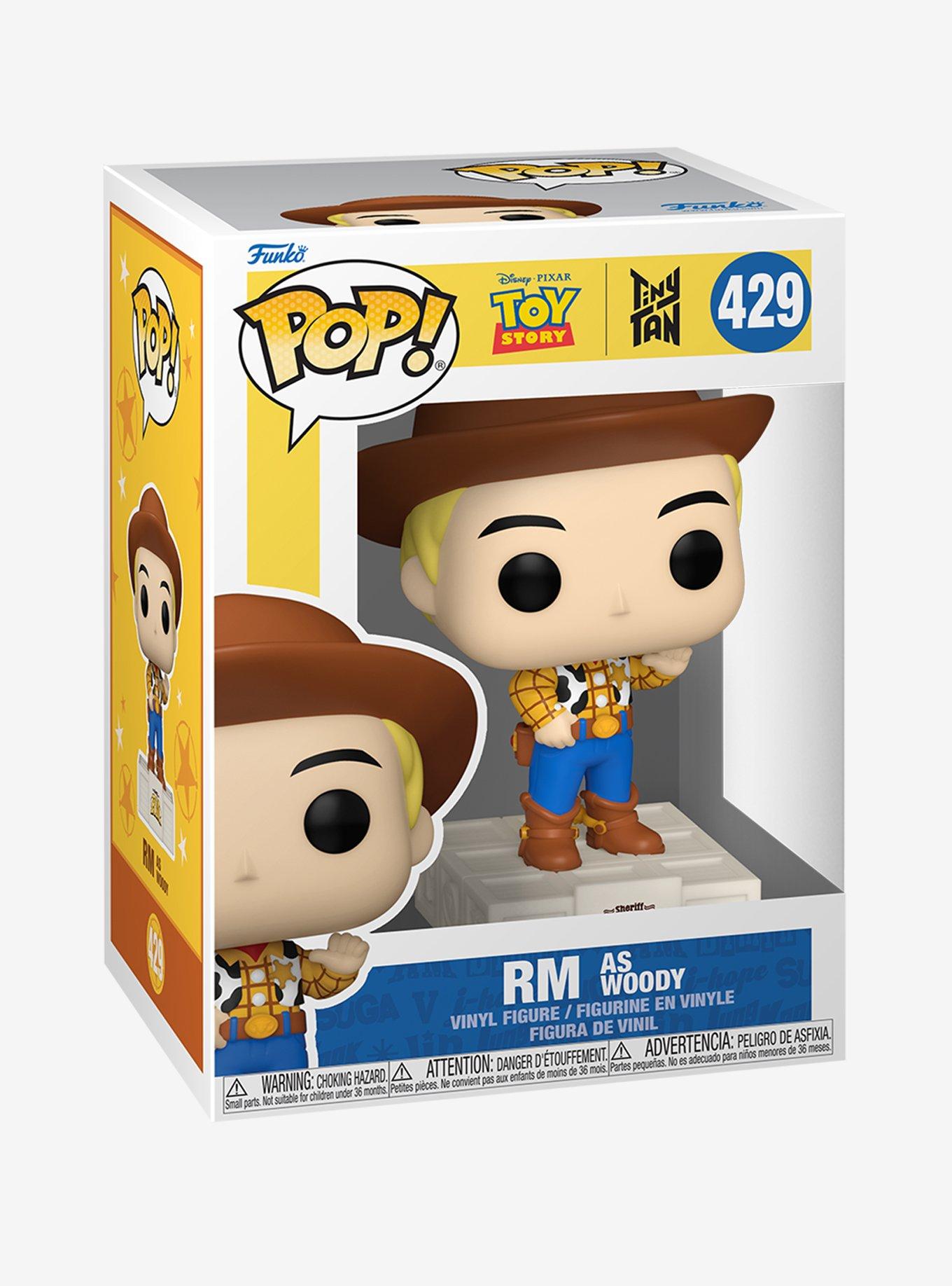 Funko Pop! Disney Pixar Toy Story x TinyTAN RM as Woody Vinyl Figure, , alternate