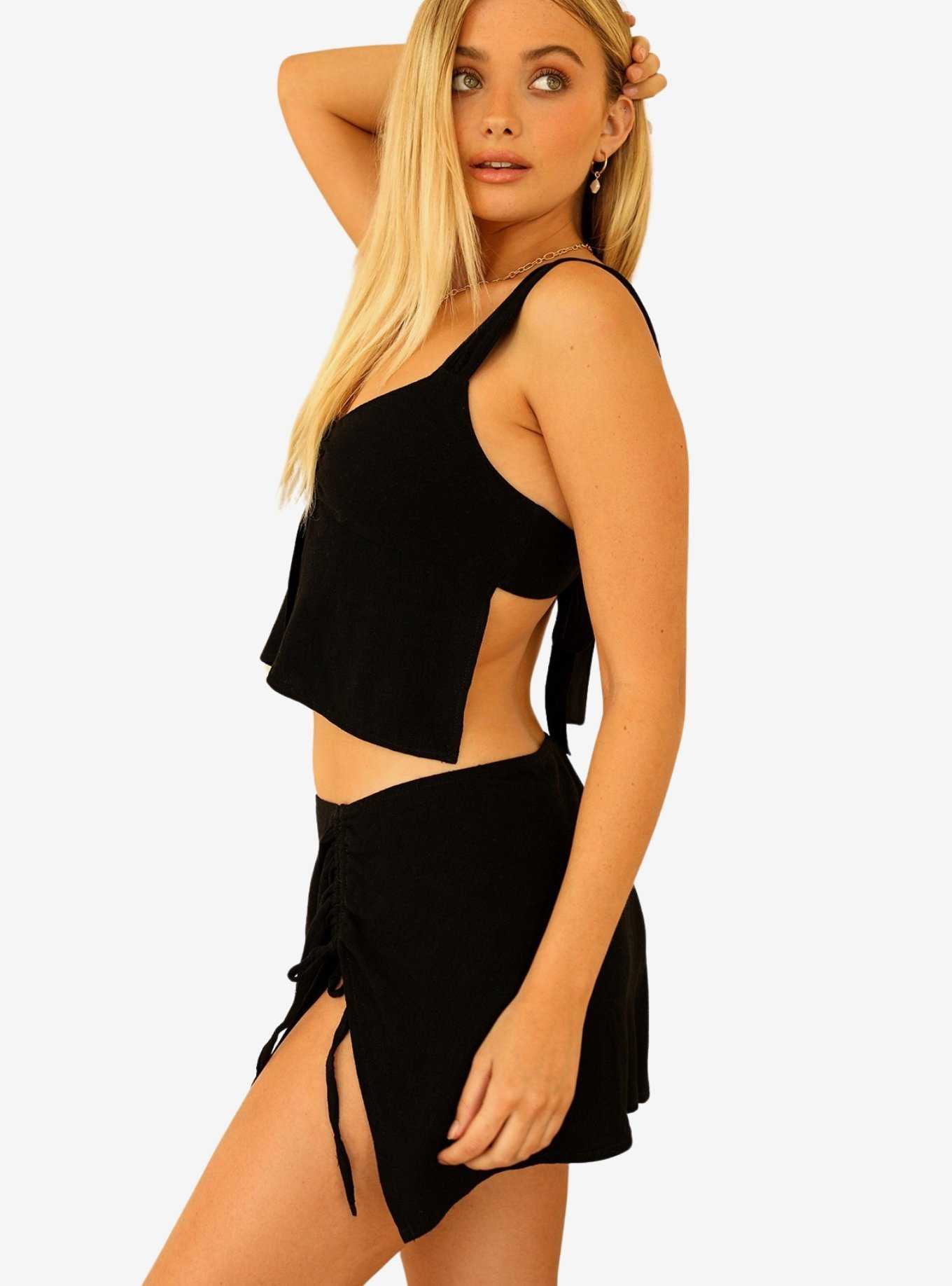 Dippin' Daisy's Paola Swim Cover-Up Top Black, , hi-res