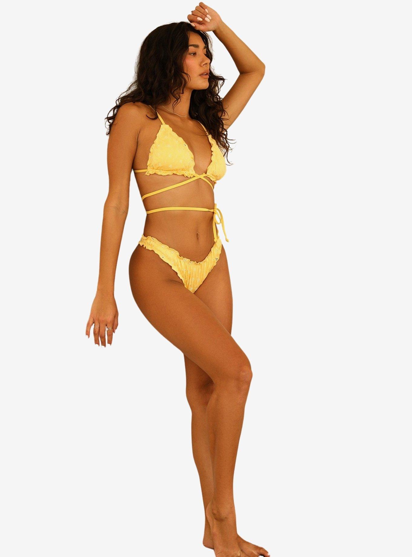 Dippin' Daisy's Sage Swim Top Limoncello, LEMON, alternate