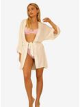 Dippin' Daisy's Marilyn Swim Cover-Up Robe Dotted Crepe, BEIGE, alternate