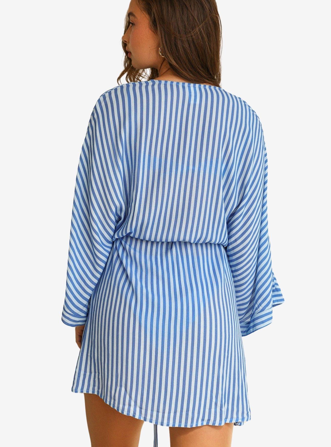 Dippin' Daisy's Marilyn Swim Cover-Up Robe Nantucket, BLUE STRIPE, alternate