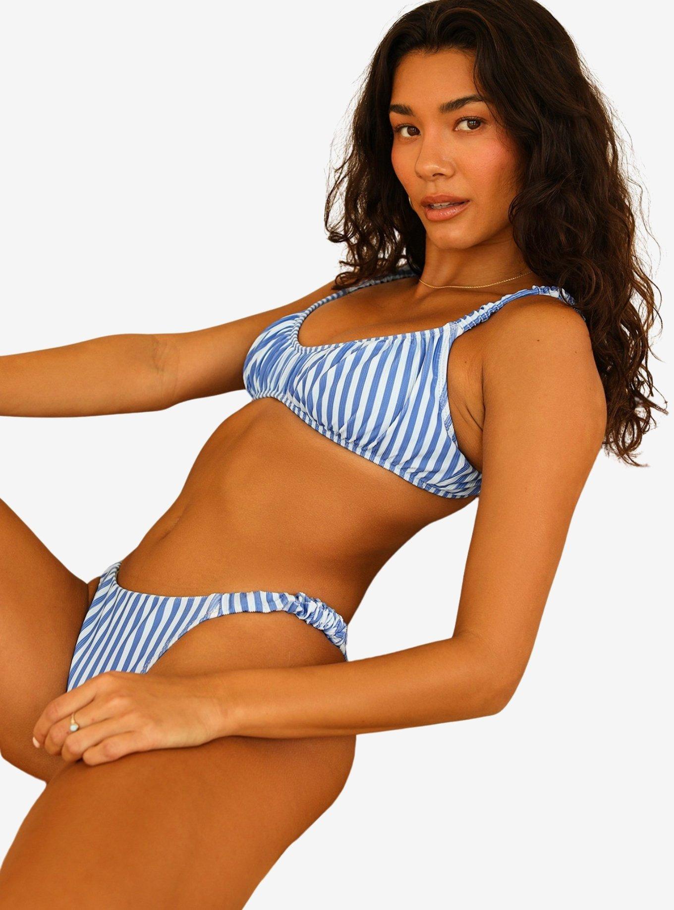 Dippin' Daisy's Paradise Swim Top Nantucket, BLUE STRIPE, alternate