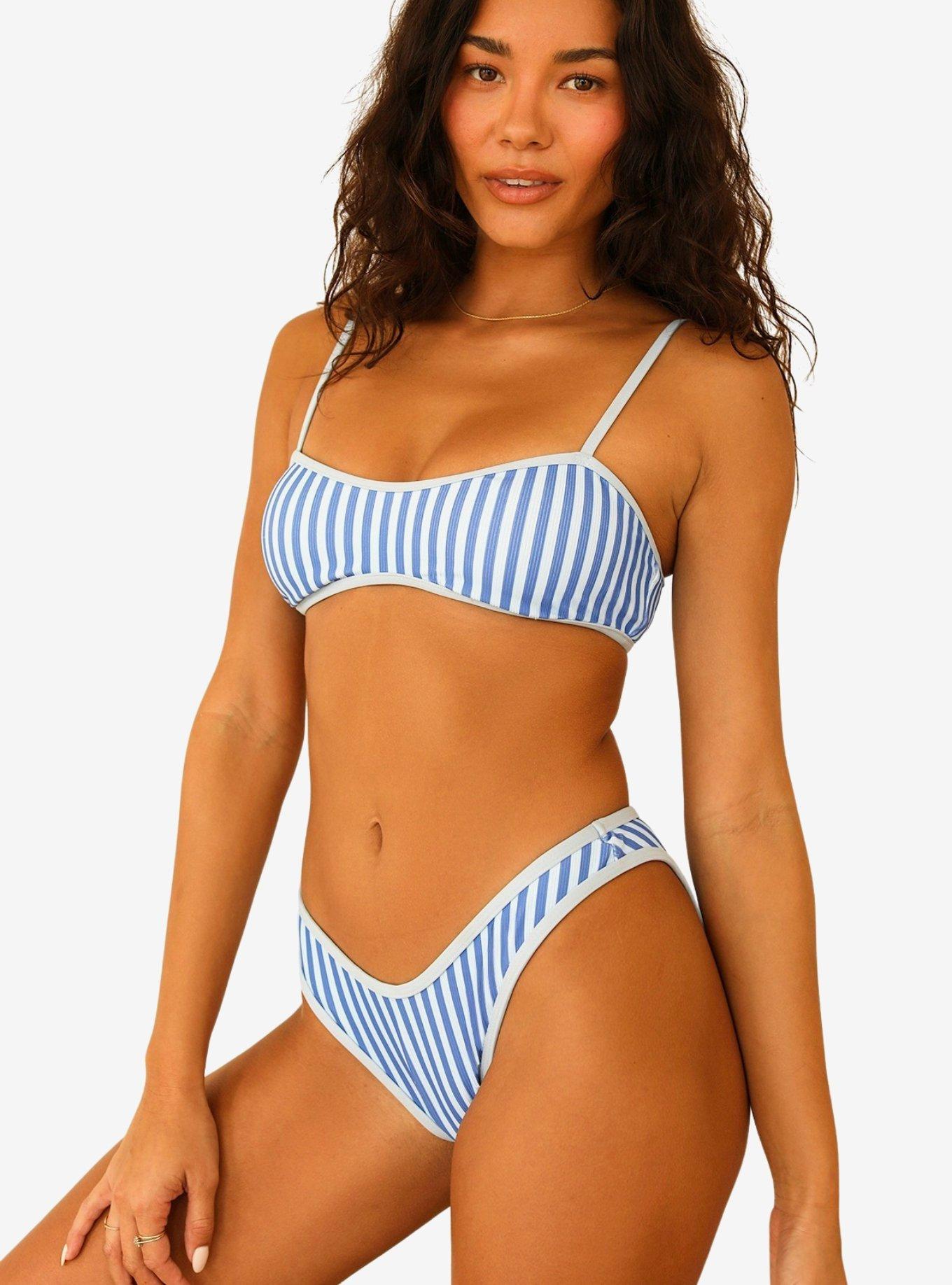 Dippin' Daisy's Glow Swim Bottom Nantucket, BLUE STRIPE, alternate