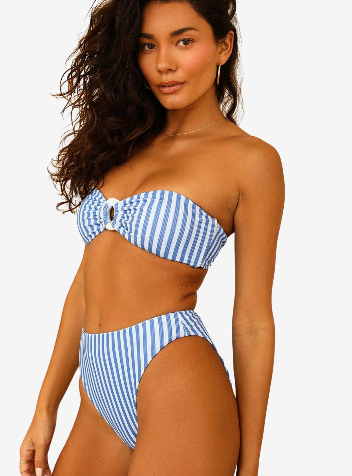 Dippin' Daisy's Seashore Swim Bottom Nantucket, BLUE STRIPE, alternate