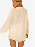 Dippin' Daisy's Agnes Swim Cover-Up Top Dotted Crepe, BEIGE, alternate