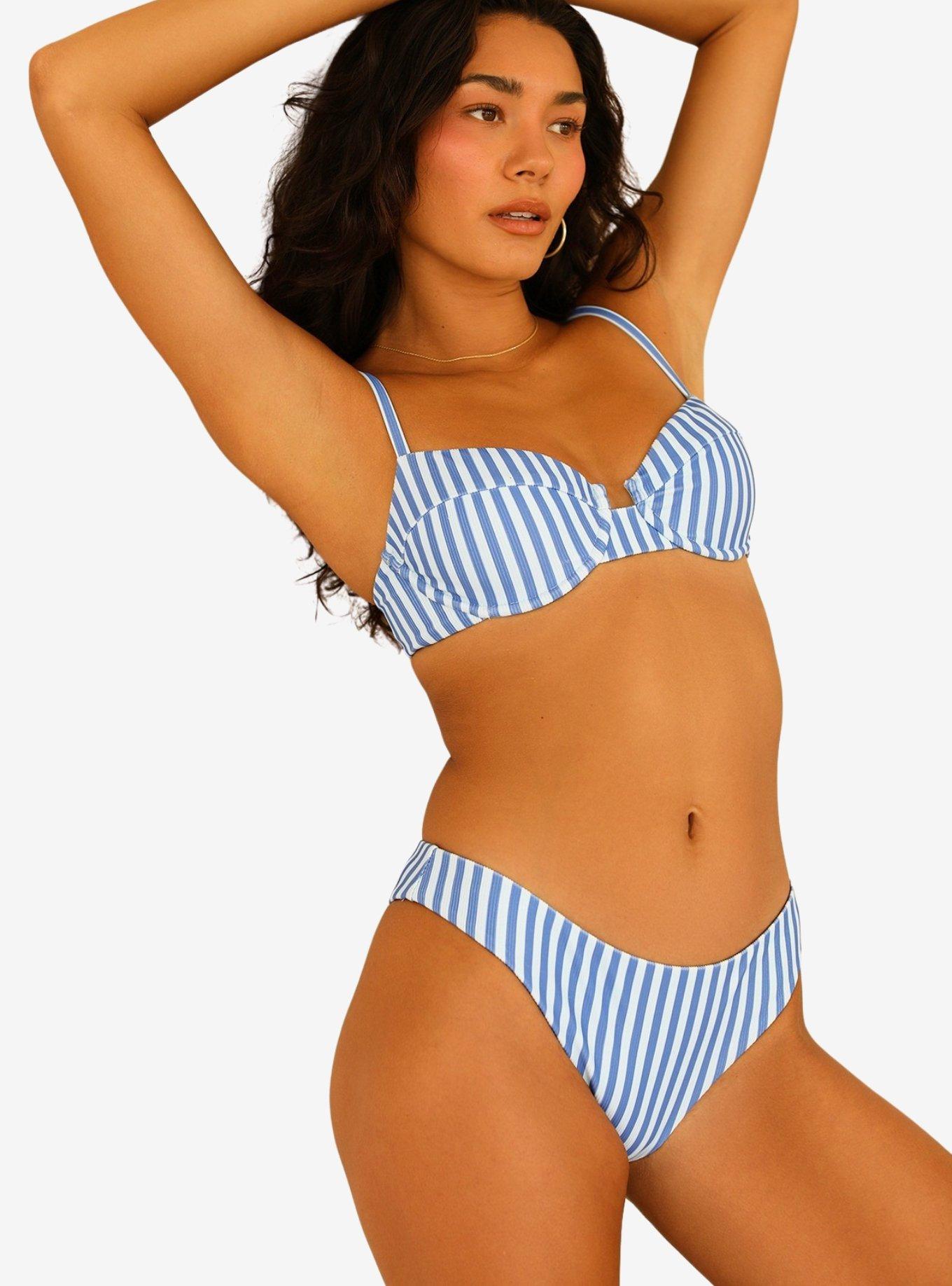 Dippin' Daisy's Gigi Swim Top Nantucket, BLUE STRIPE, alternate