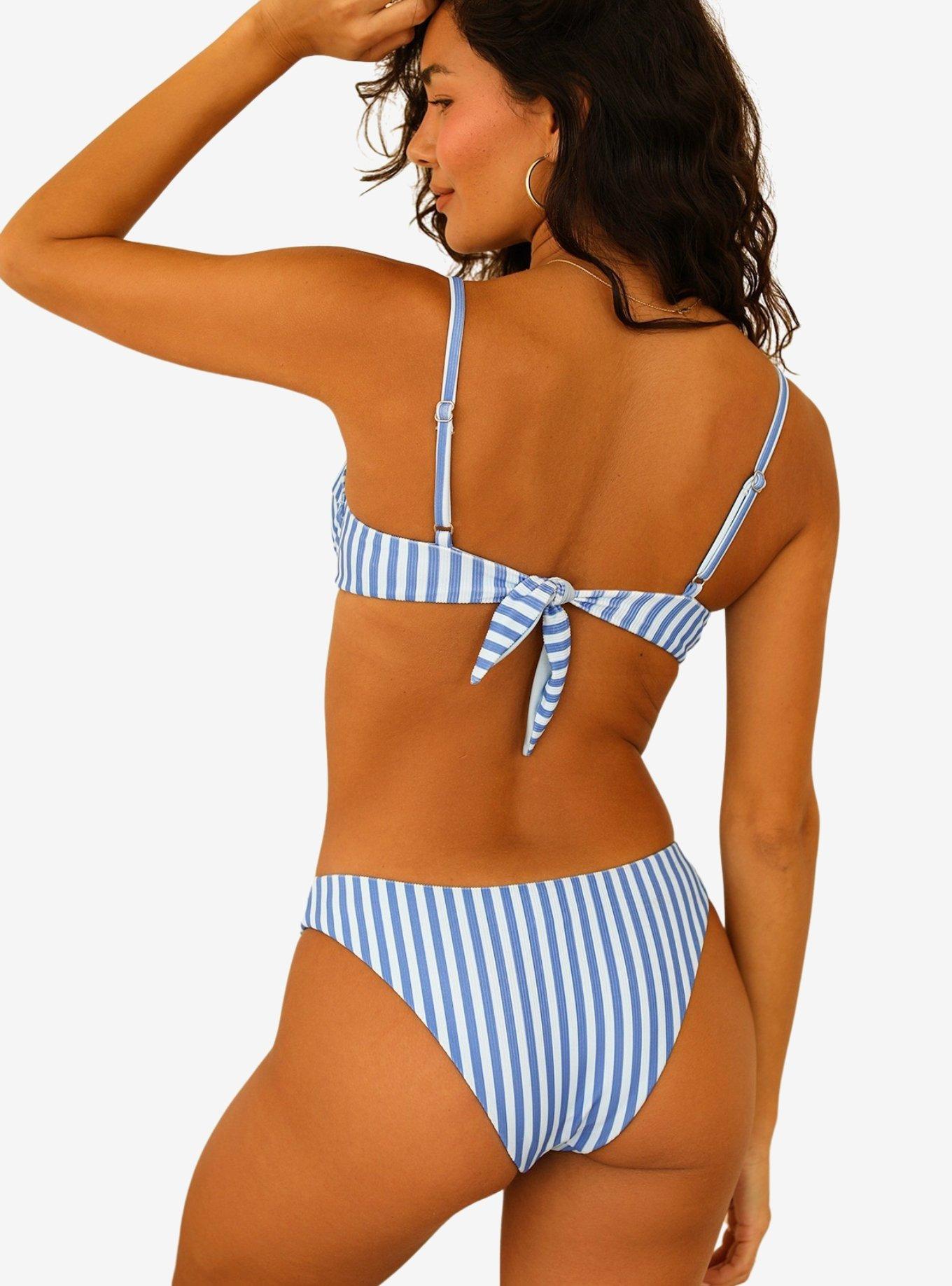 Dippin' Daisy's Gigi Swim Top Nantucket, BLUE STRIPE, alternate