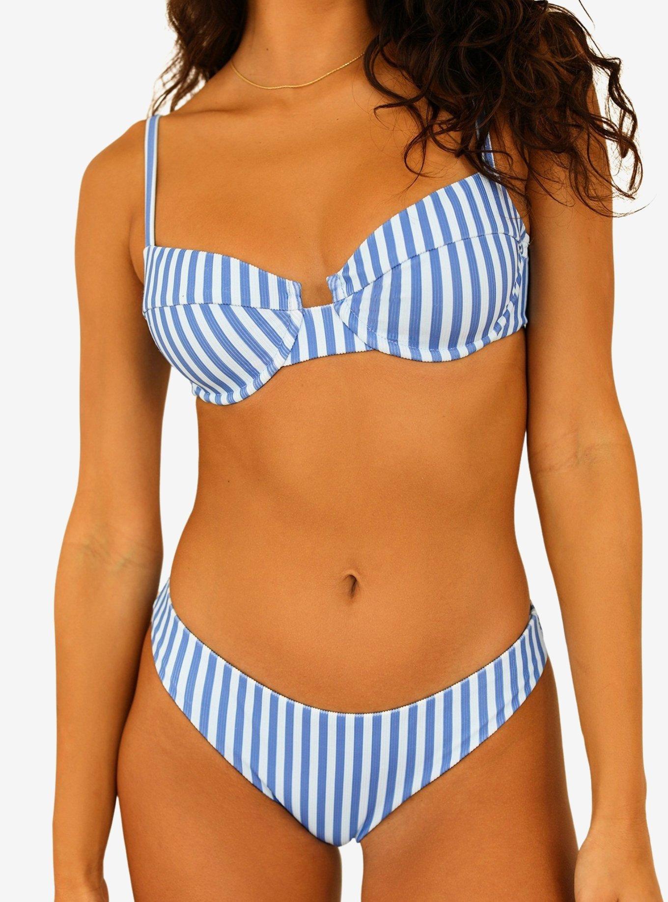 Dippin' Daisy's Gigi Swim Top Nantucket, BLUE STRIPE, alternate