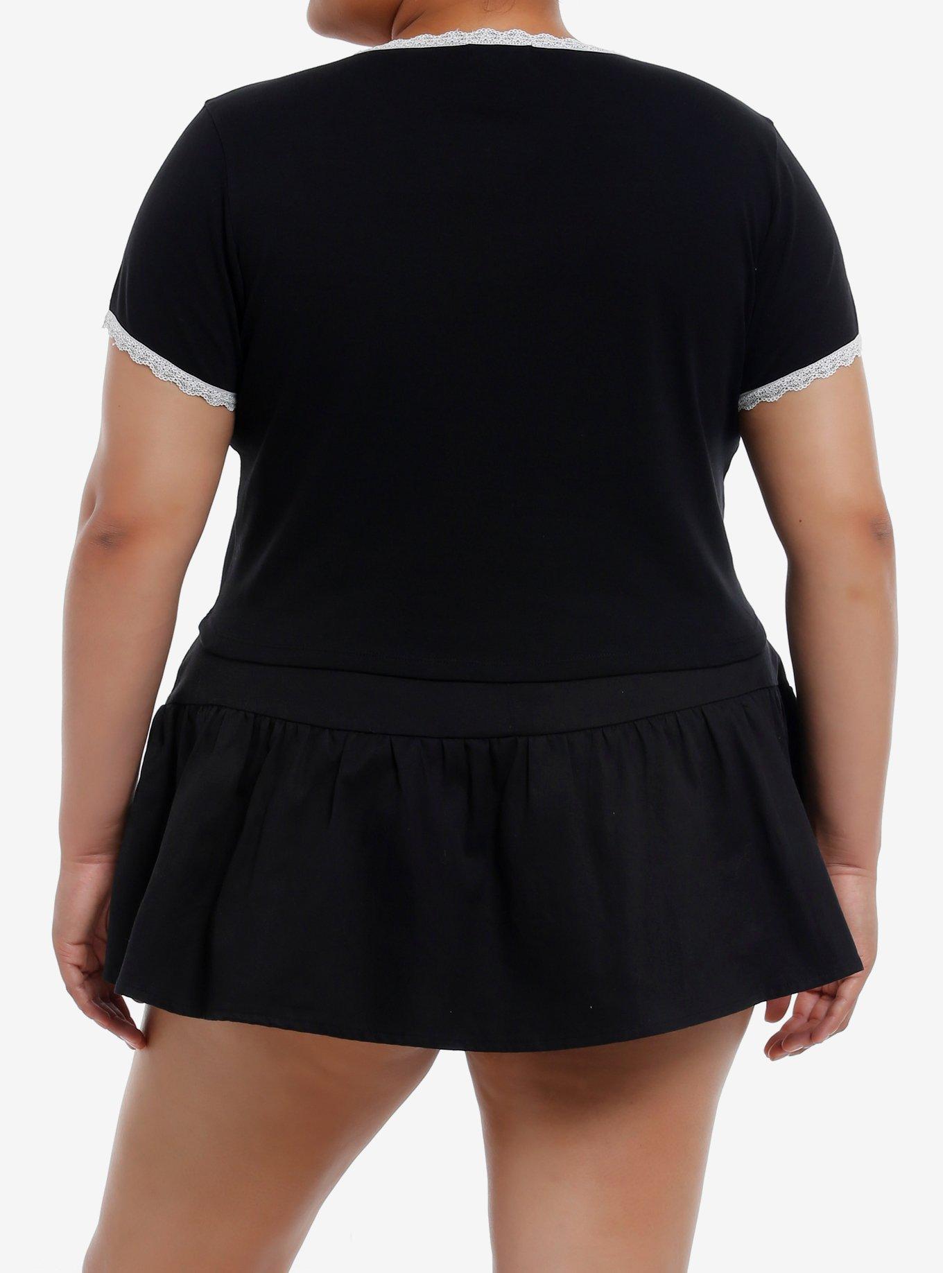 Sweet Society Not Yours Lace Girls Baby T-Shirt Plus Size, , alternate