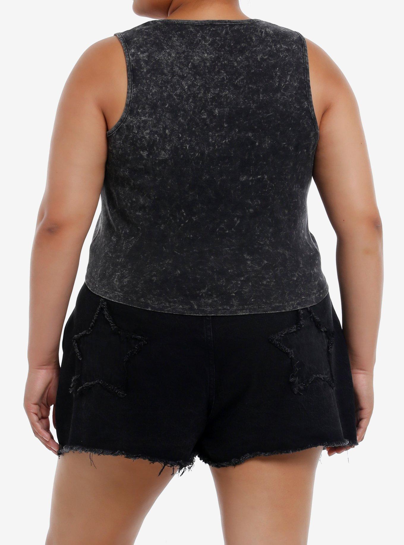 Cosmic Aura Wild West Ranch Studded Wash Girls Tank Top Plus Size, , alternate