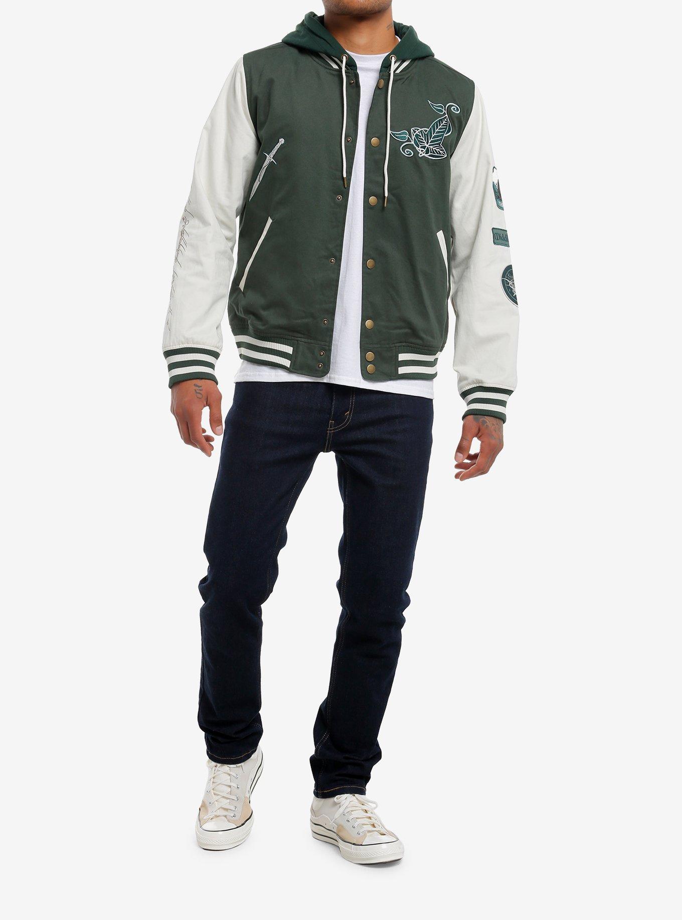 The Lord Of The Rings Icons Varsity Jacket, GREEN, alternate