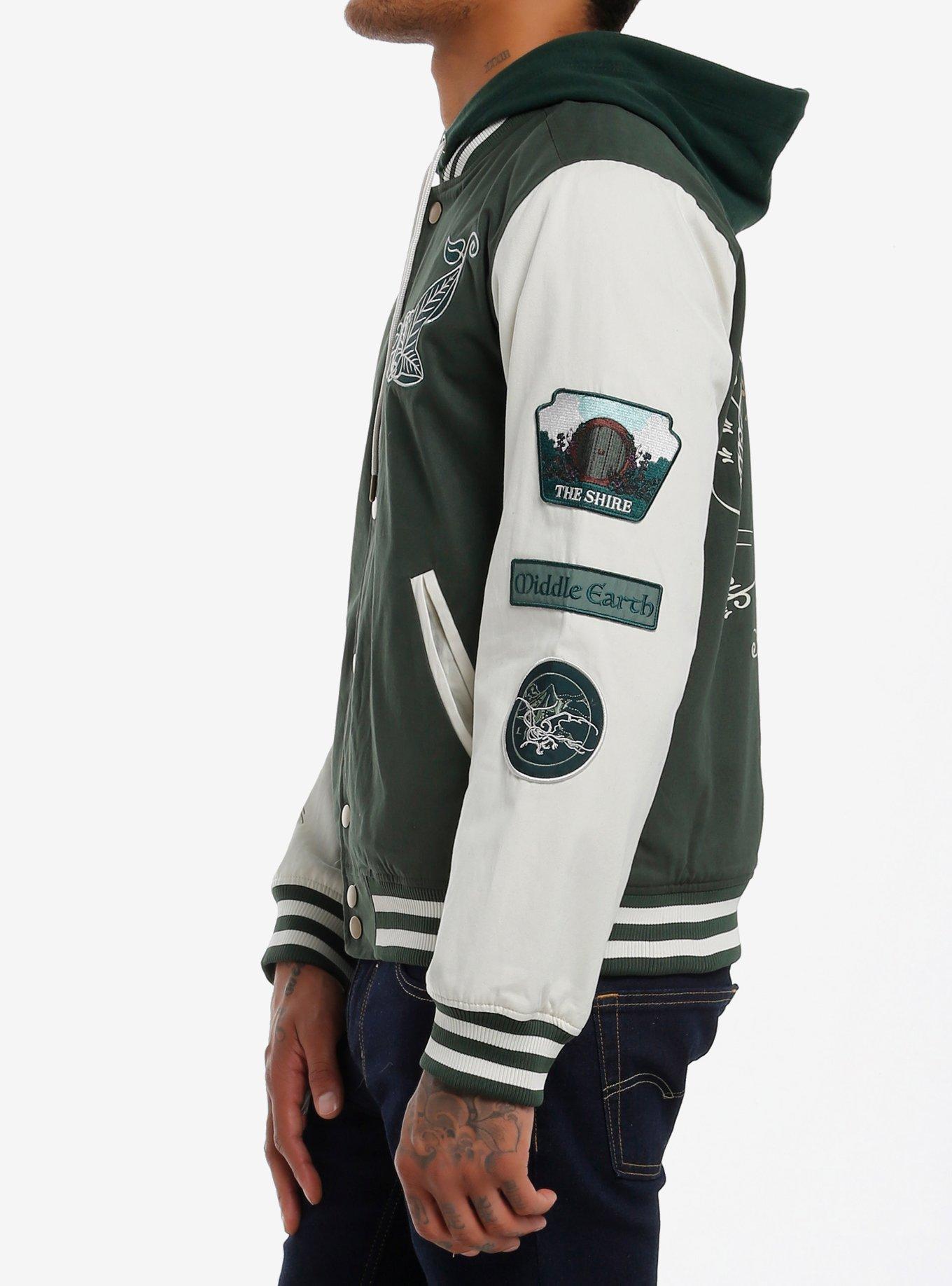 The Lord Of The Rings Icons Varsity Jacket, GREEN, alternate