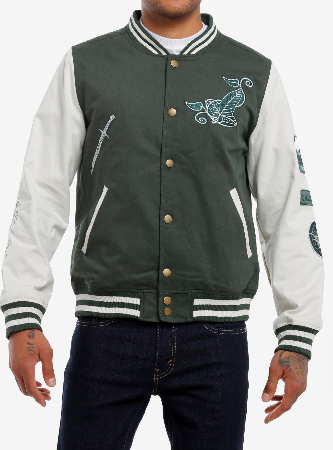 The Lord Of The Rings Icons Varsity Jacket, GREEN, alternate