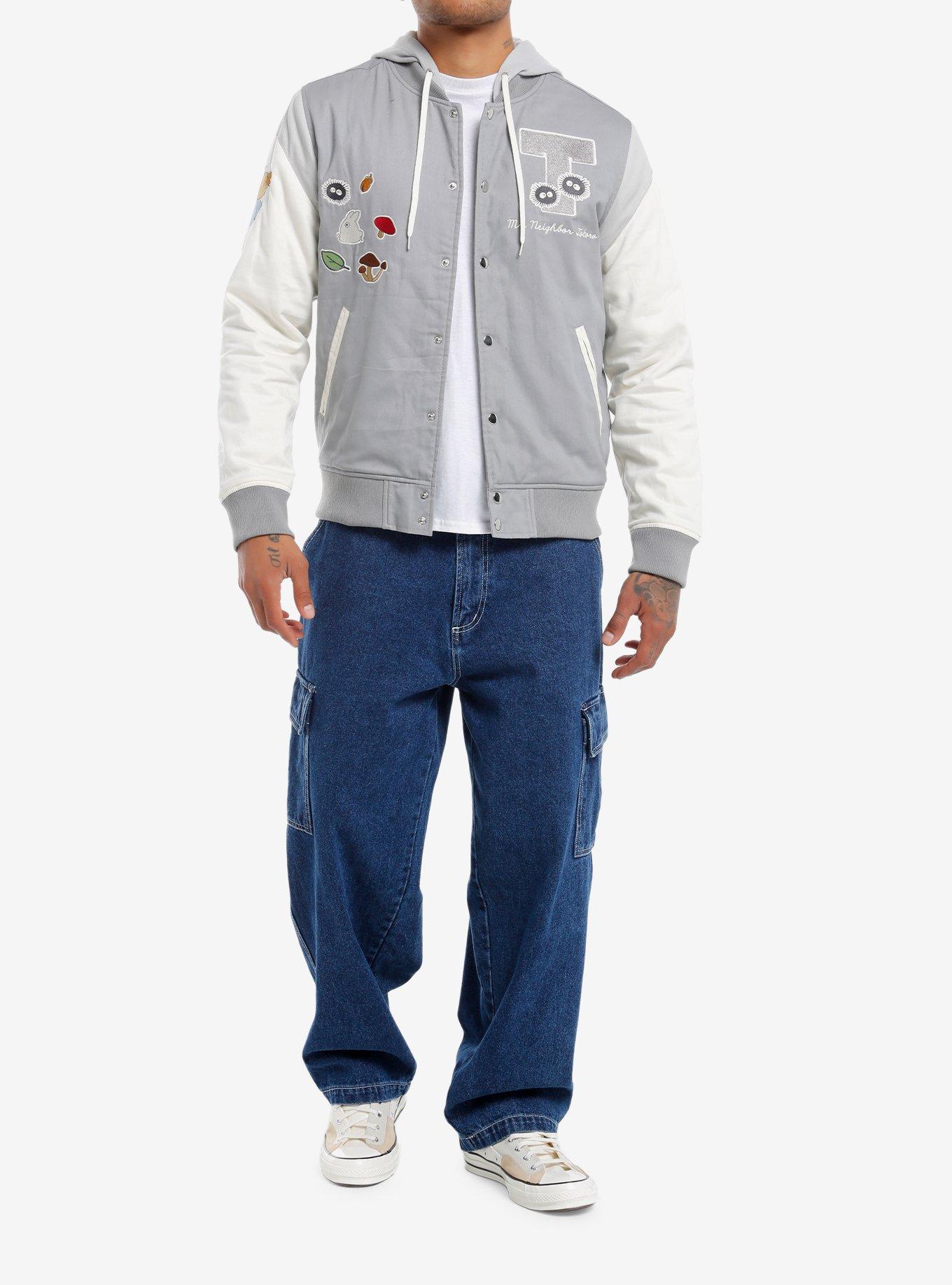Studio Ghibli® My Neighbor Totoro Icons Varsity Jacket, GREY, alternate