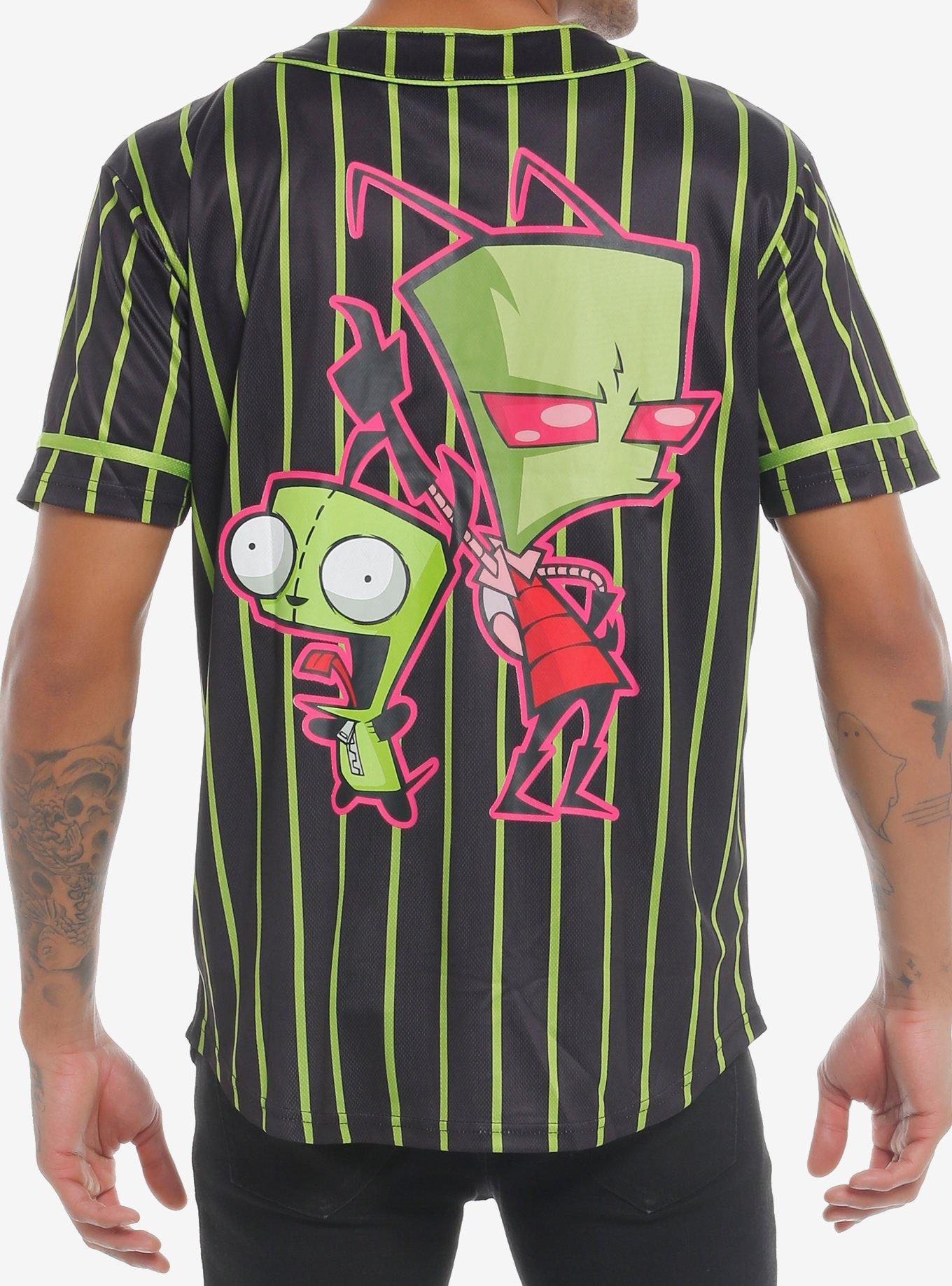 Invader Zim & GIR Baseball Jersey, MULTI, alternate