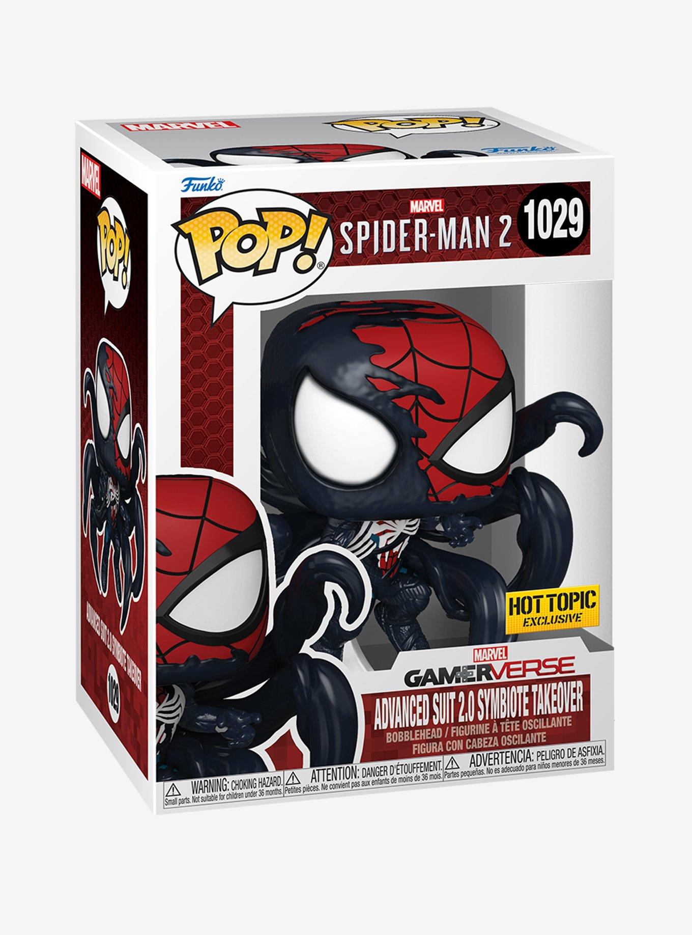 Funko Marvel Spider-Man 2 Pop! Advanced Suit 2.0 Symbiote Takeover Vinyl Bobble-Head Figure Hot Topic Exclusive, , hi-res