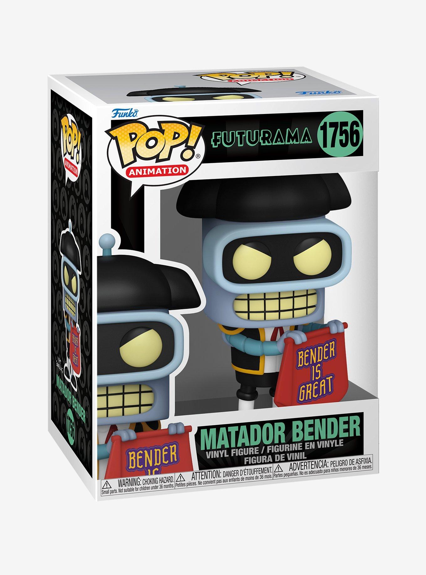 Funko Futurama Pop! Animation Matador Bender Vinyl Figure, , hi-res