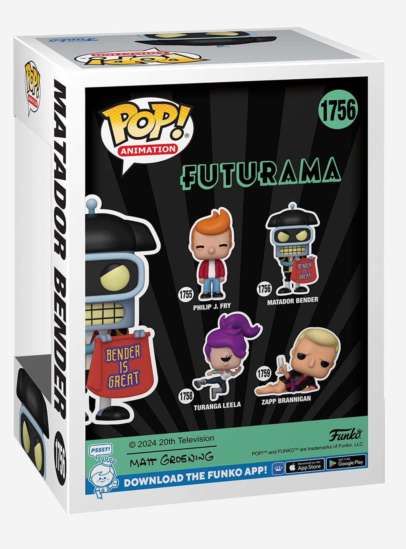 Funko Futurama Pop! Animation Matador Bender Vinyl Figure, , alternate
