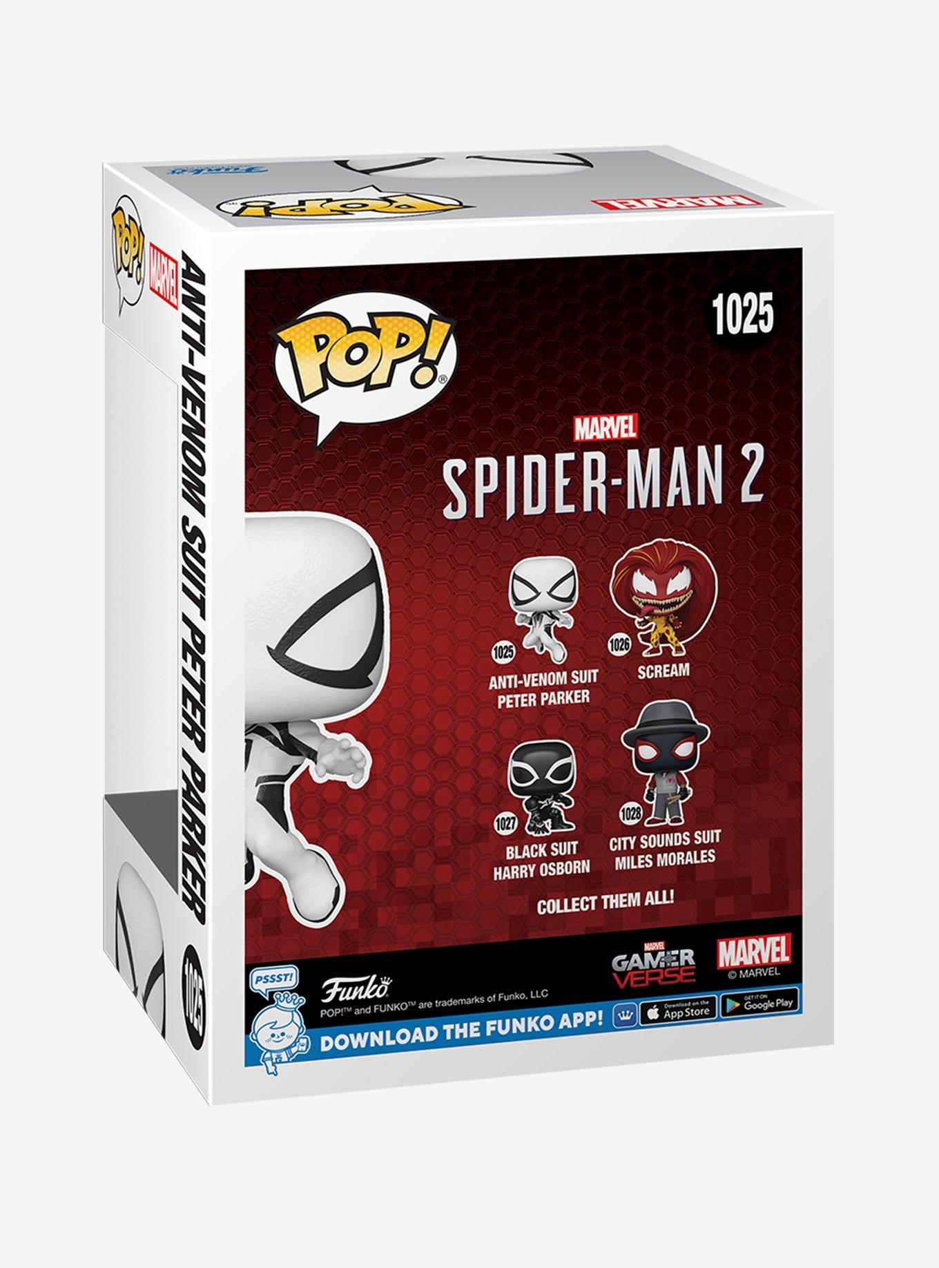 Funko Marvel Spider-Man 2 Pop! Anti-Venom Suit Peter Parker Vinyl Bobble-Head Figure, , alternate
