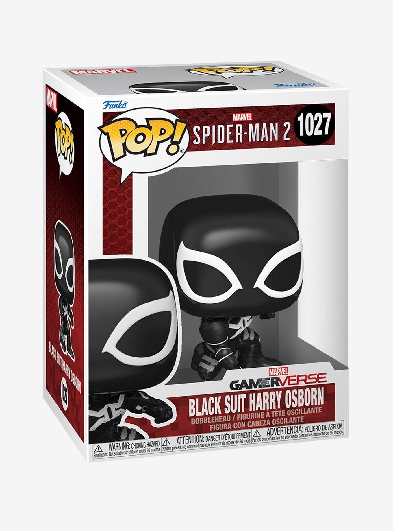 Funko Marvel Spider-Man 2 Pop! Black Suit Harry Osborn Vinyl Bobble-Head Figure, , hi-res