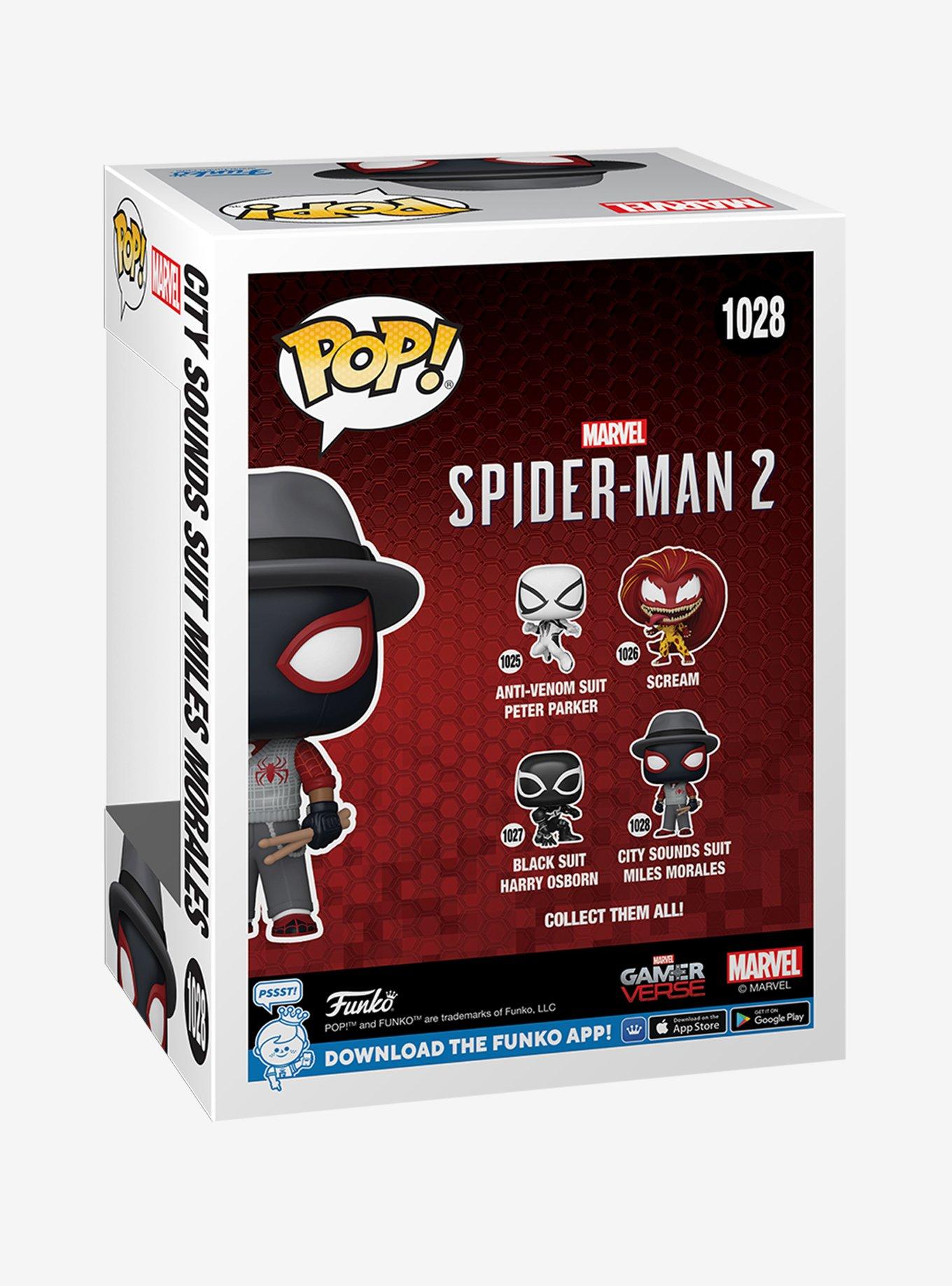 Funko Marvel Spider-Man 2 Pop! City Sounds Suit Miles Morales Bobble-Head Figure, , alternate
